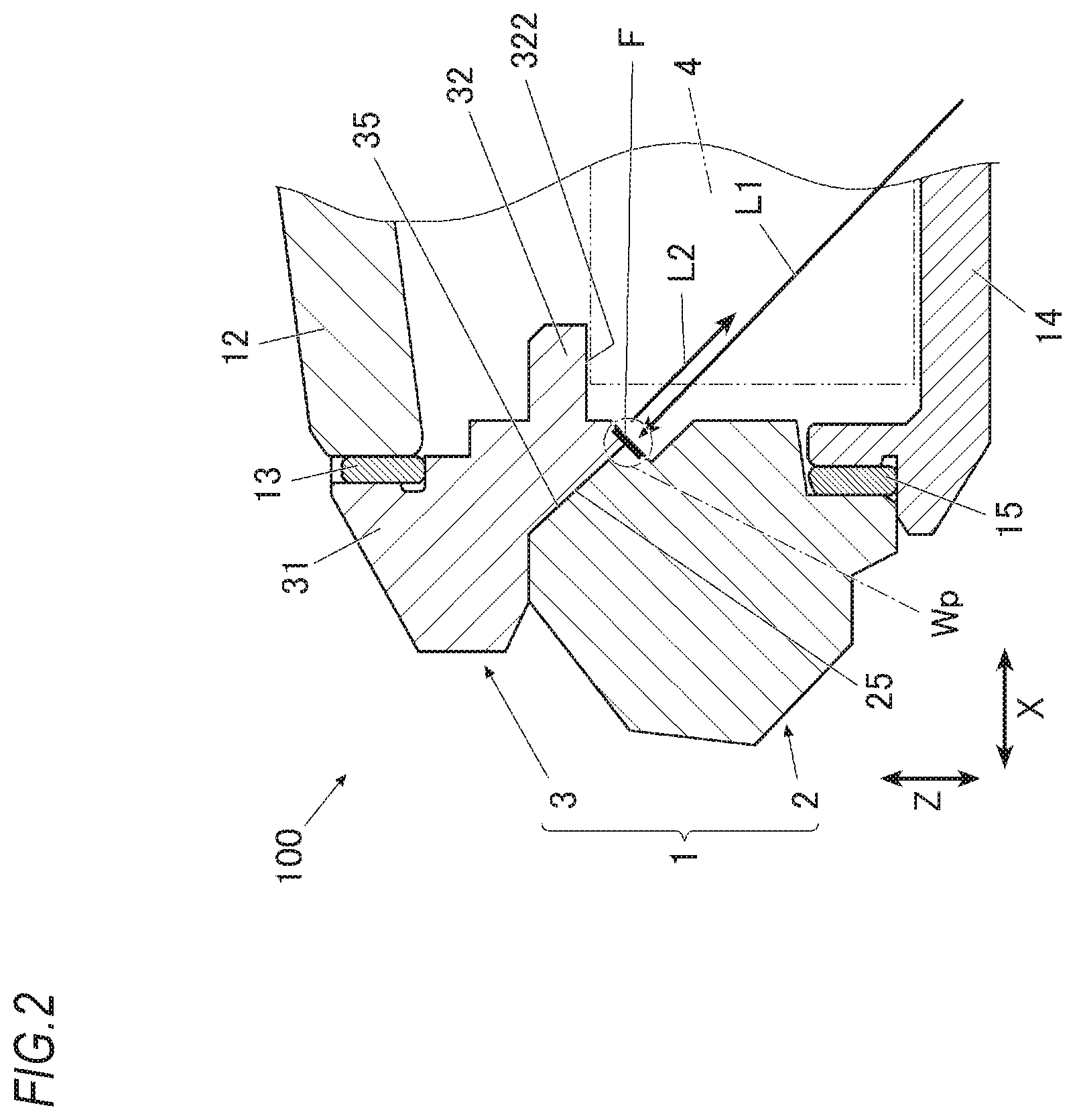 Patent US12386315 Figure 2 – Case and timepiece