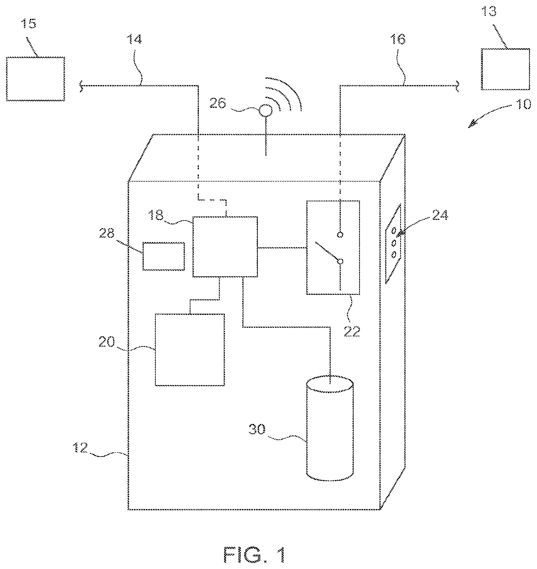 Patent US12386376 Figure 1 – System and method for a charging station