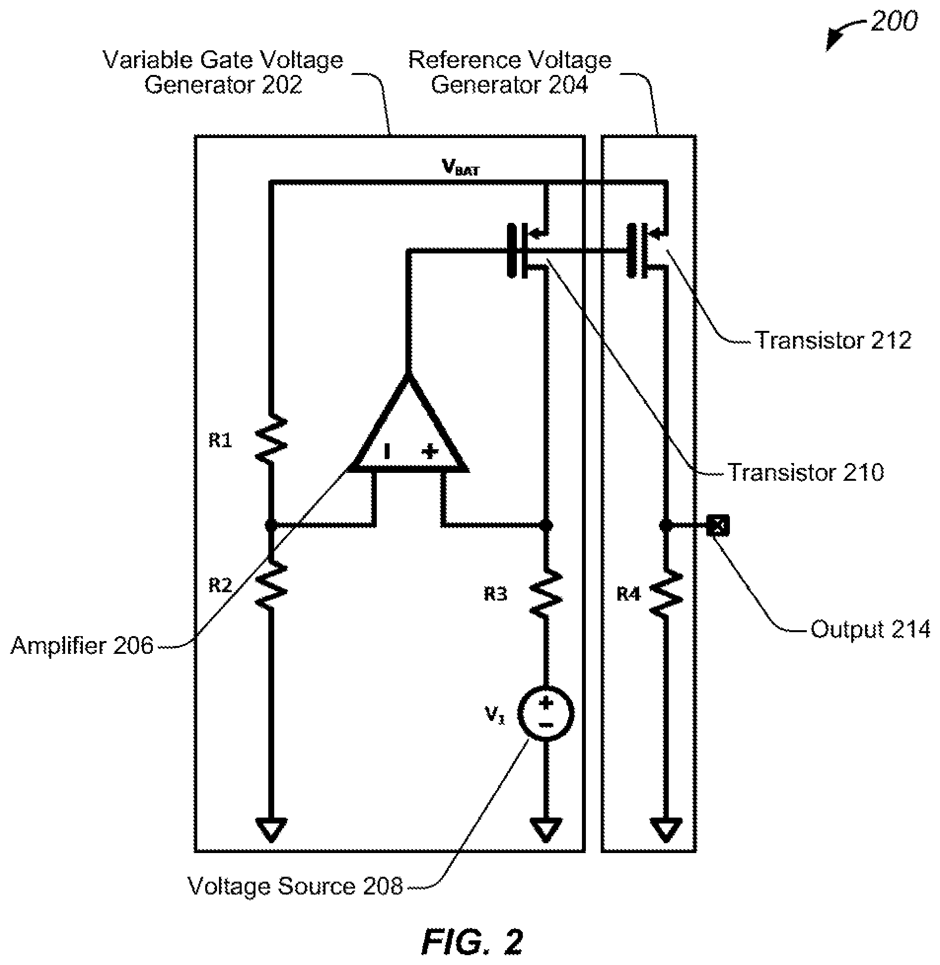 Patent US12386377 Figure 2 – Systems, methods, and devices for multi-reference voltage generators