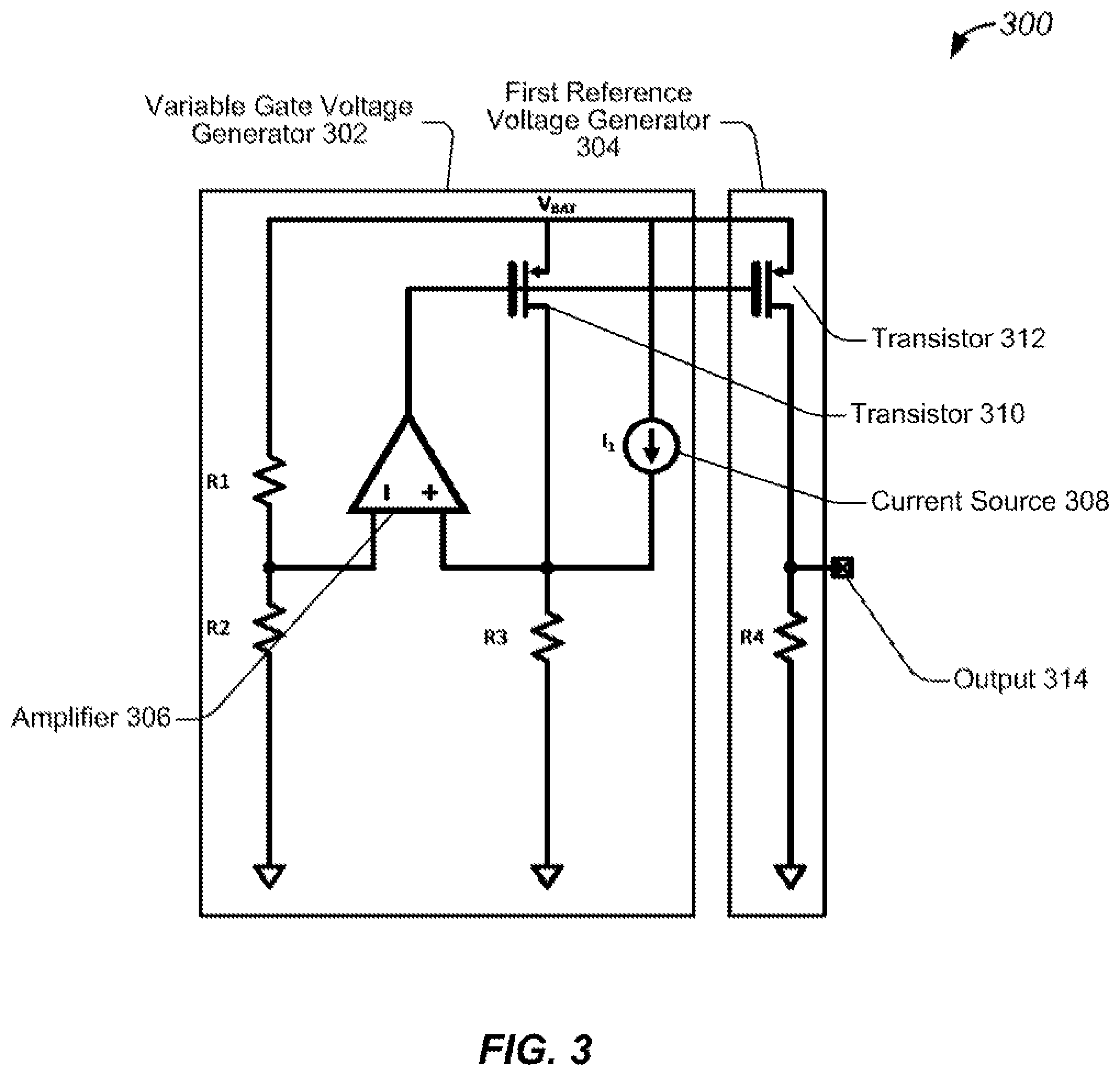 Patent US12386377 Figure 3 – Systems, methods, and devices for multi-reference voltage generators