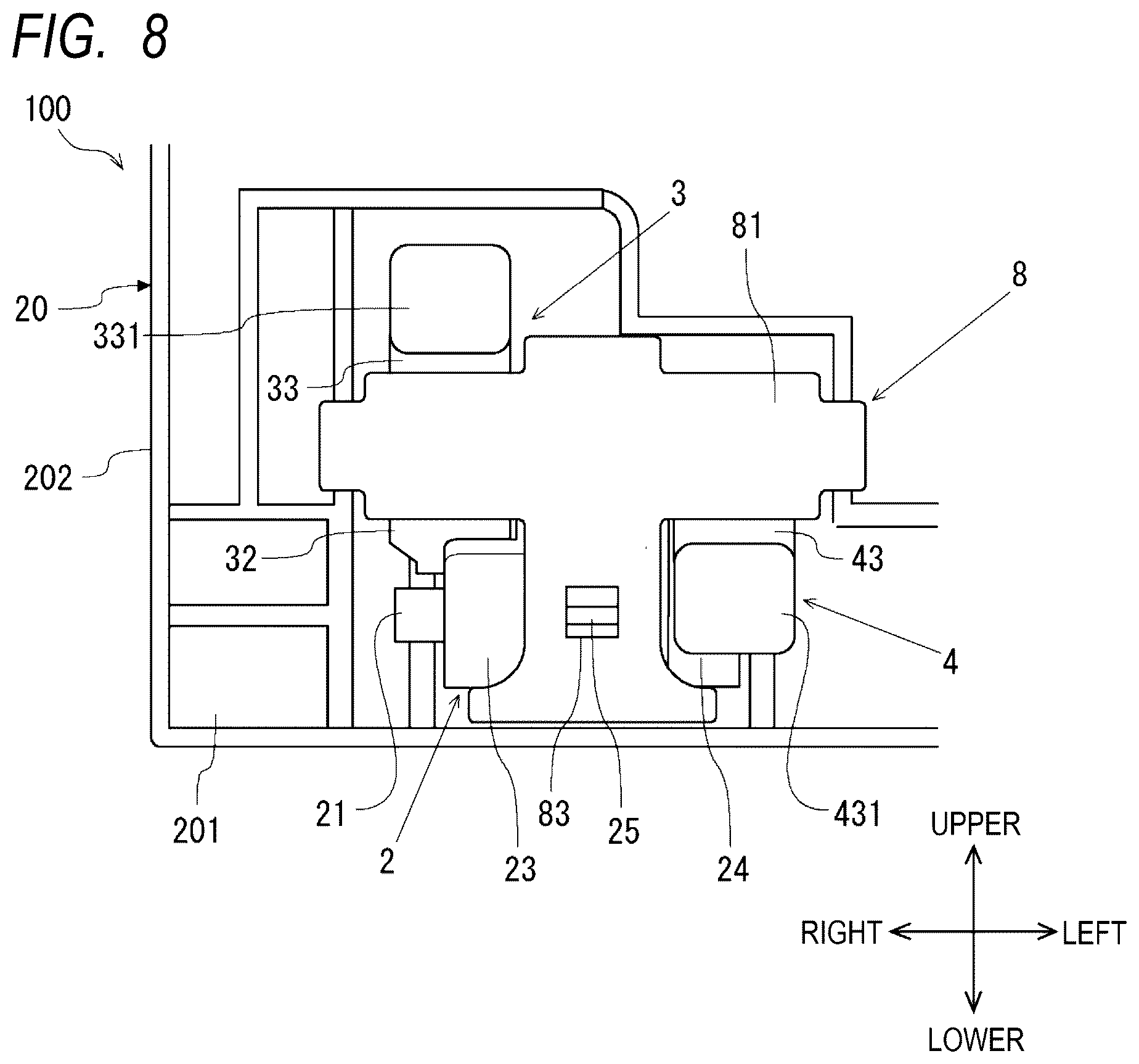 Patent US12386381 Figure 8 – Lever switch, display device, and in-vehicle device