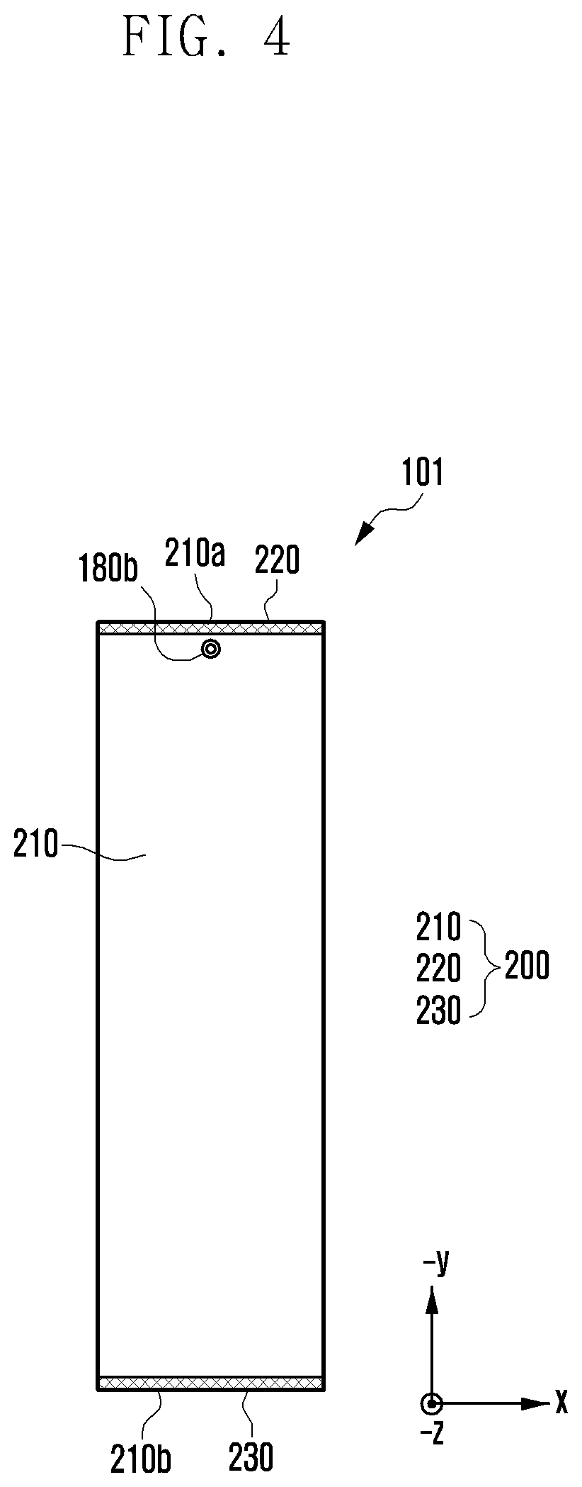 Patent US12386393 Figure 4 – Electronic device comprising rollable display