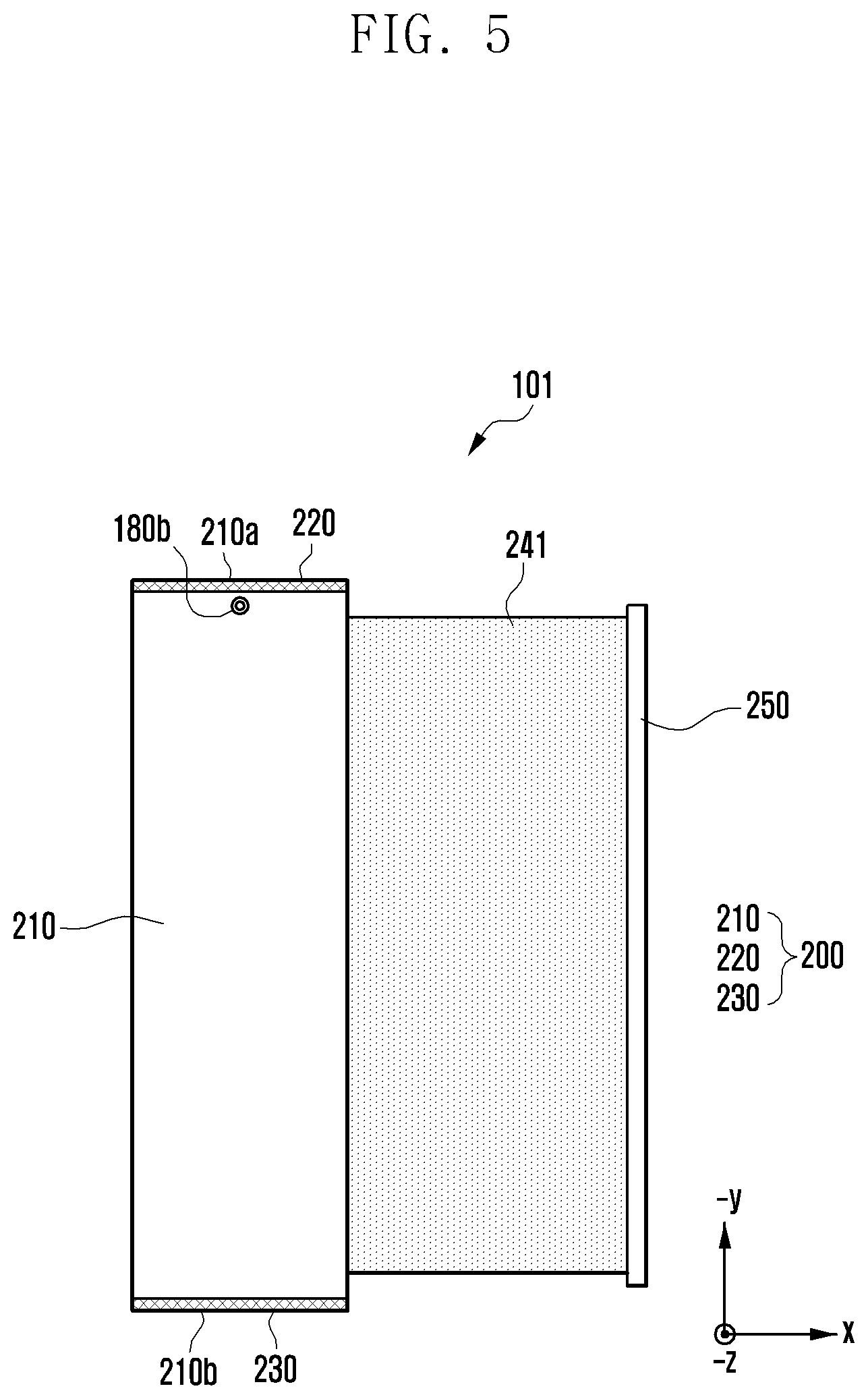 Patent US12386393 Figure 5 – Electronic device comprising rollable display