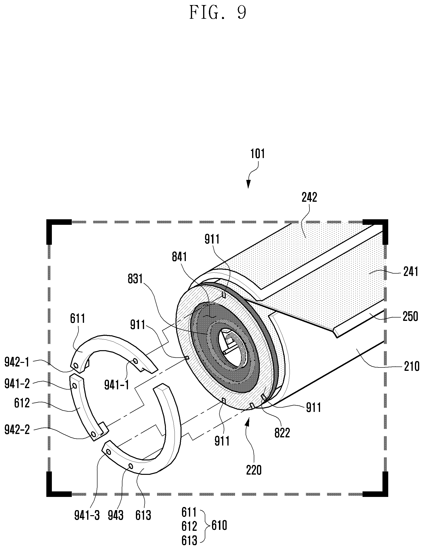 Patent US12386393 Figure 10 – Electronic device comprising rollable display