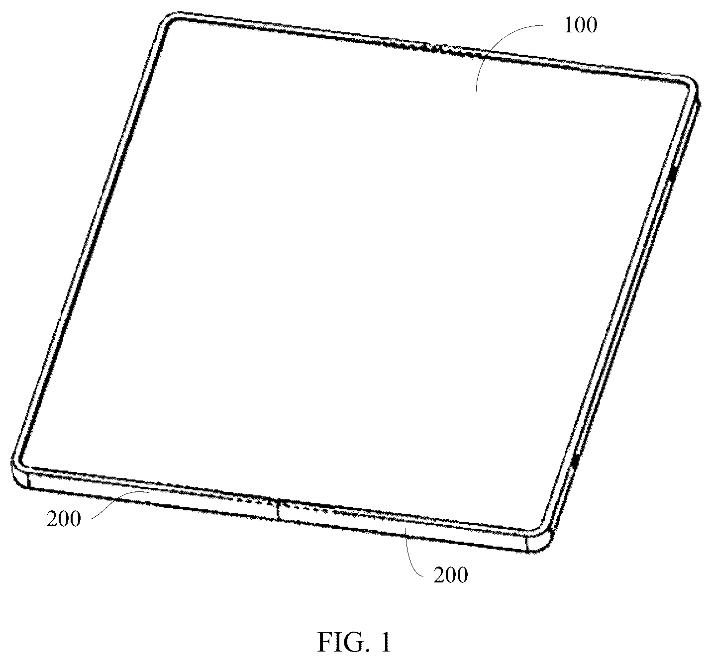 Patent US12386399 Figure 1 – Main swing arm, rotating shaft mechanism, and foldable mobile terminal