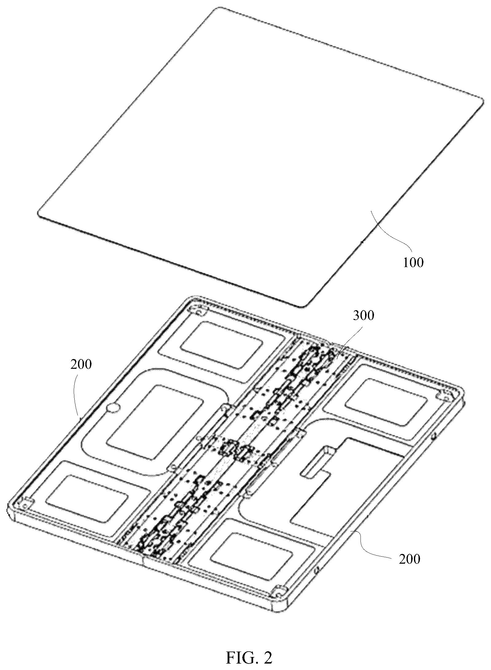Patent US12386399 Figure 2 – Main swing arm, rotating shaft mechanism, and foldable mobile terminal
