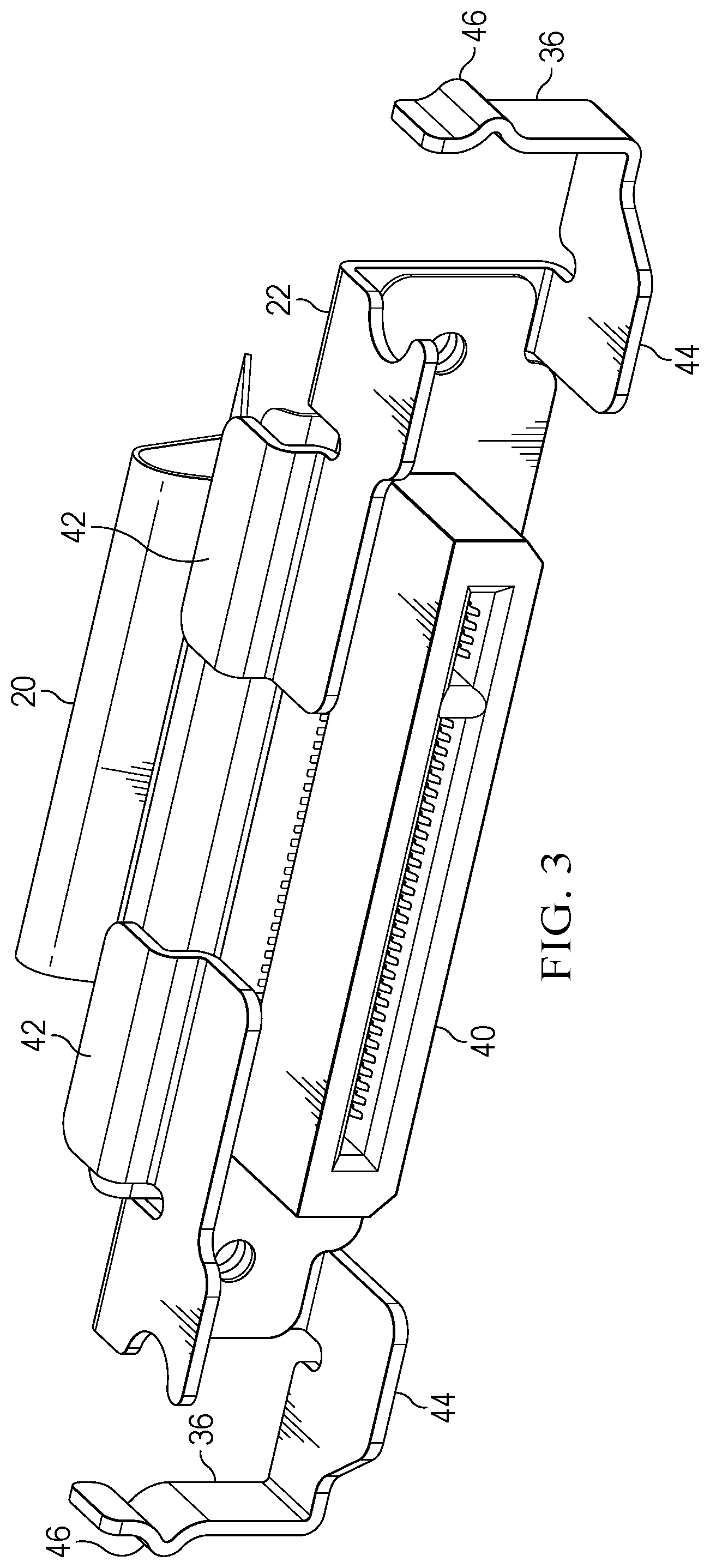 Patent US12386400 Figure 3 – Information handling system cable backplane with snap in cable retention