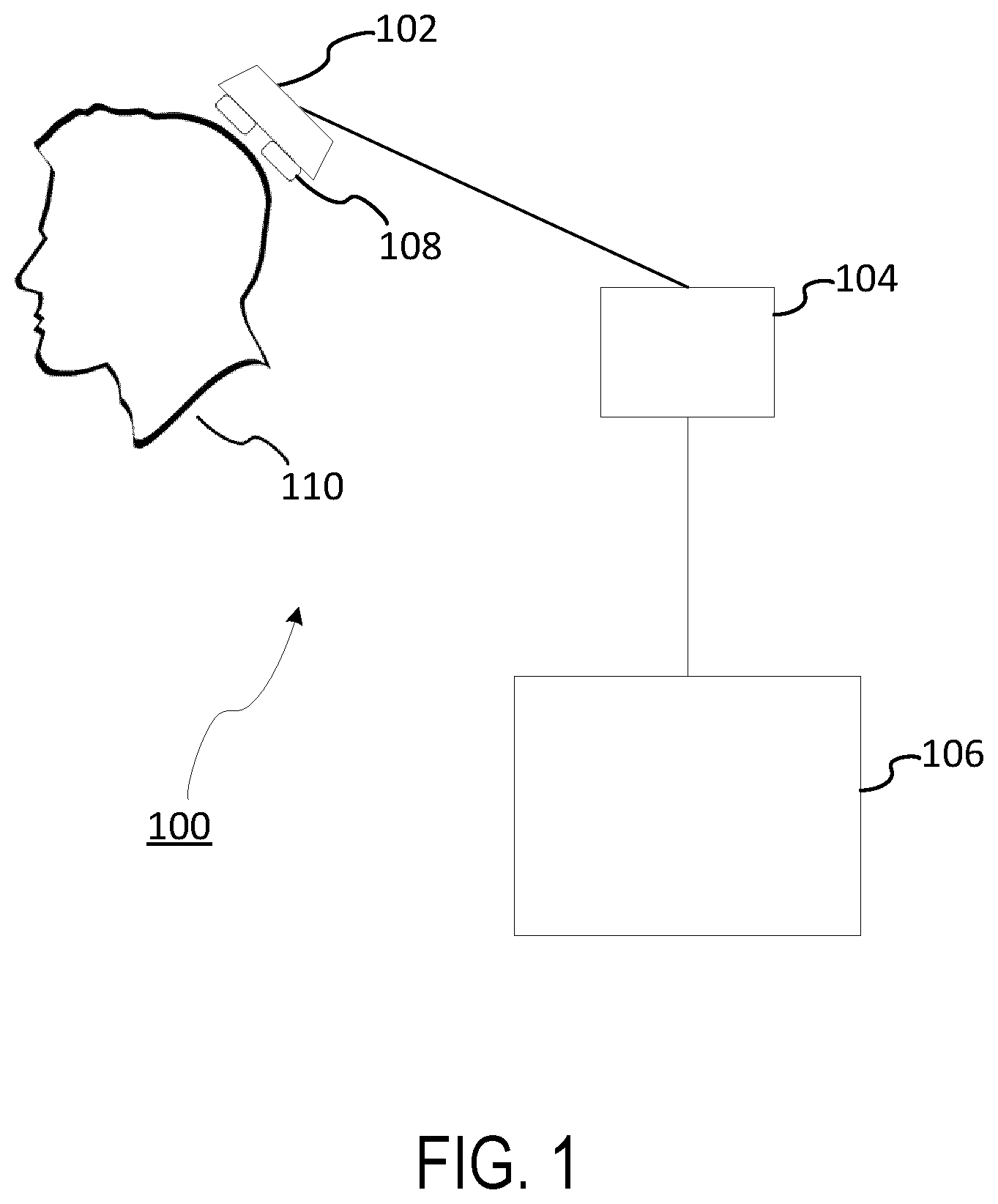 Patent US12386421 Figure 1 – Visual brain-computer interface