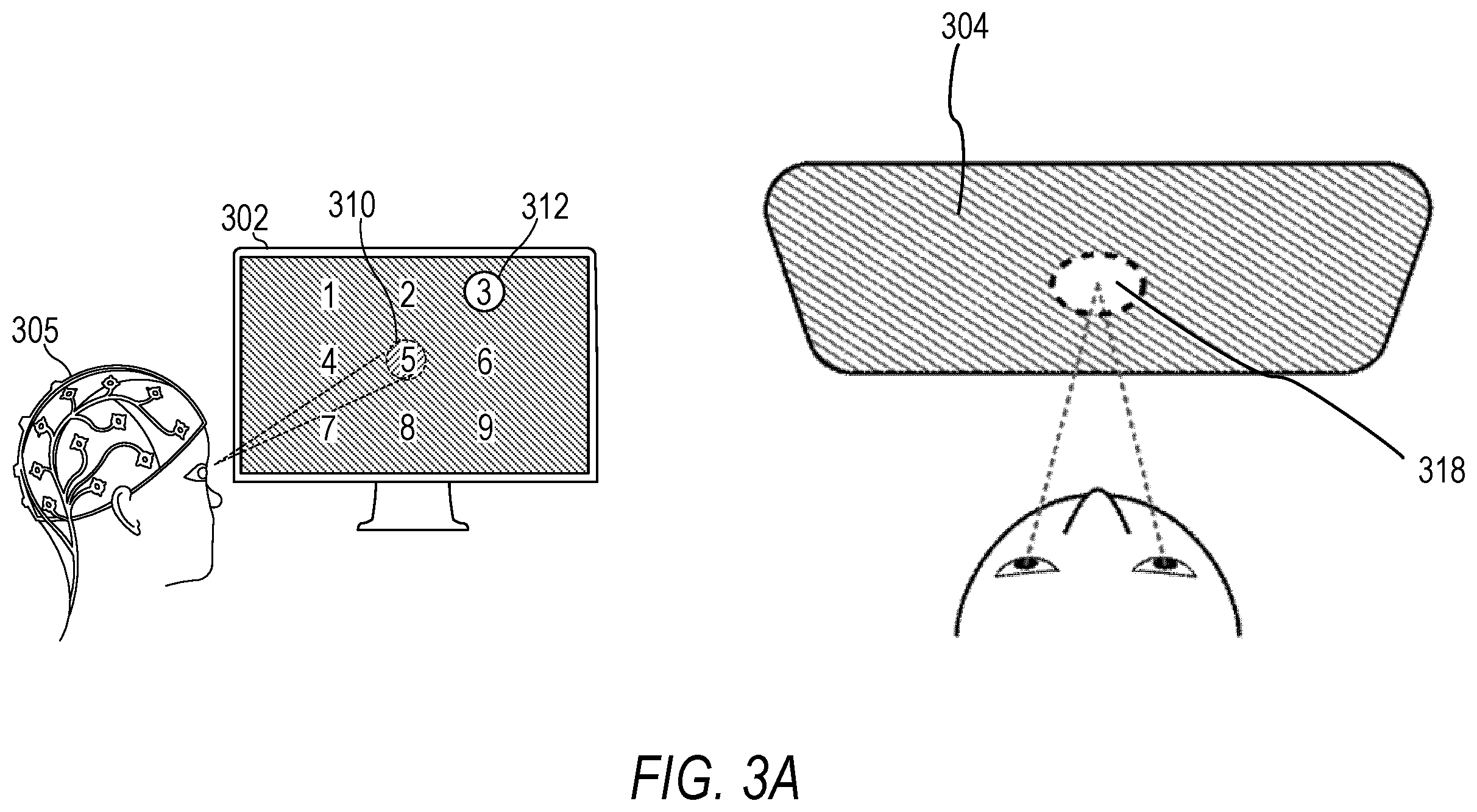 Patent US12386421 Figure 3 – Visual brain-computer interface