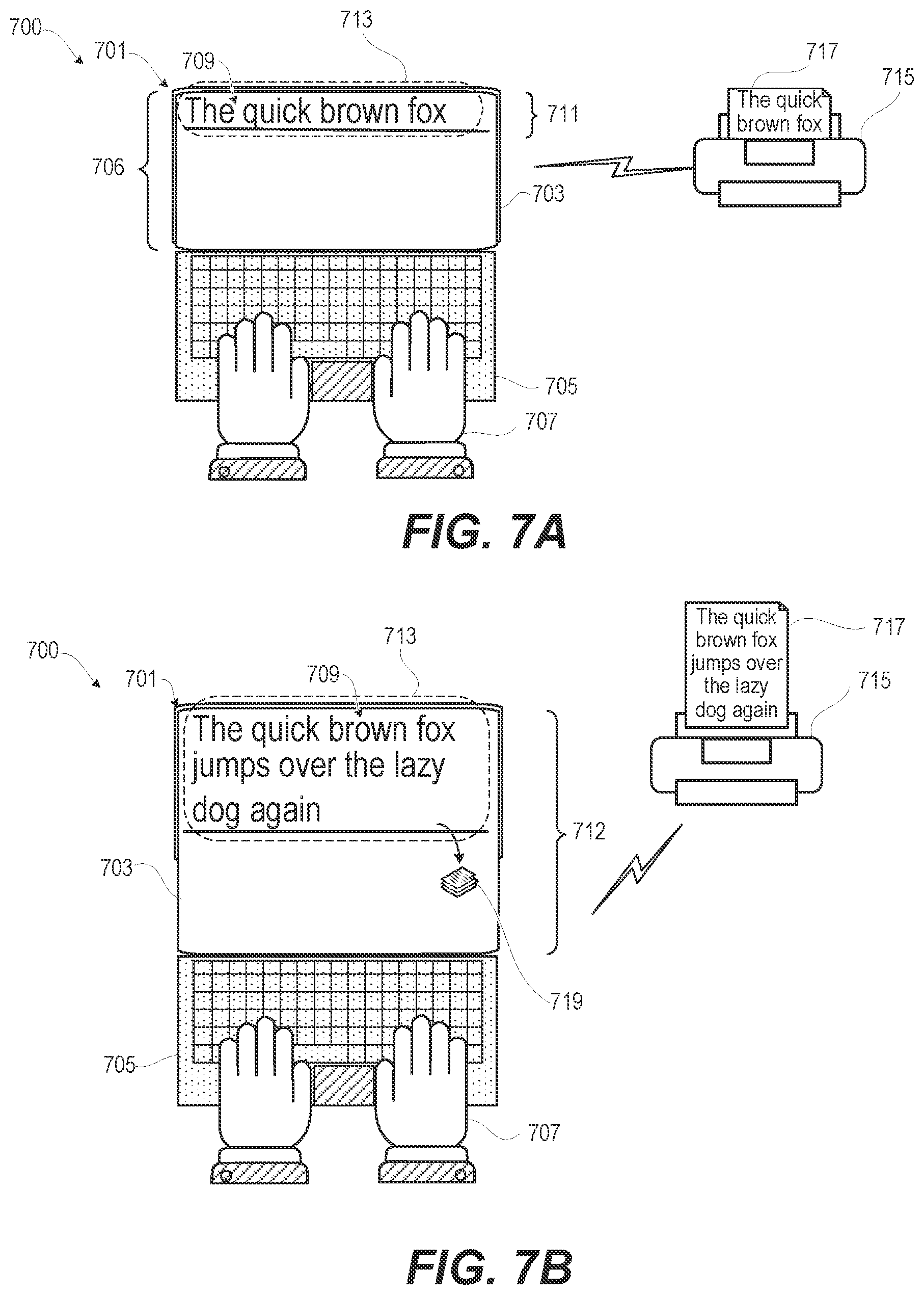 Patent US12386432 Figure 4 – Electronic system with a rollable display and a keyboard that are utilized to imitate a typewriter