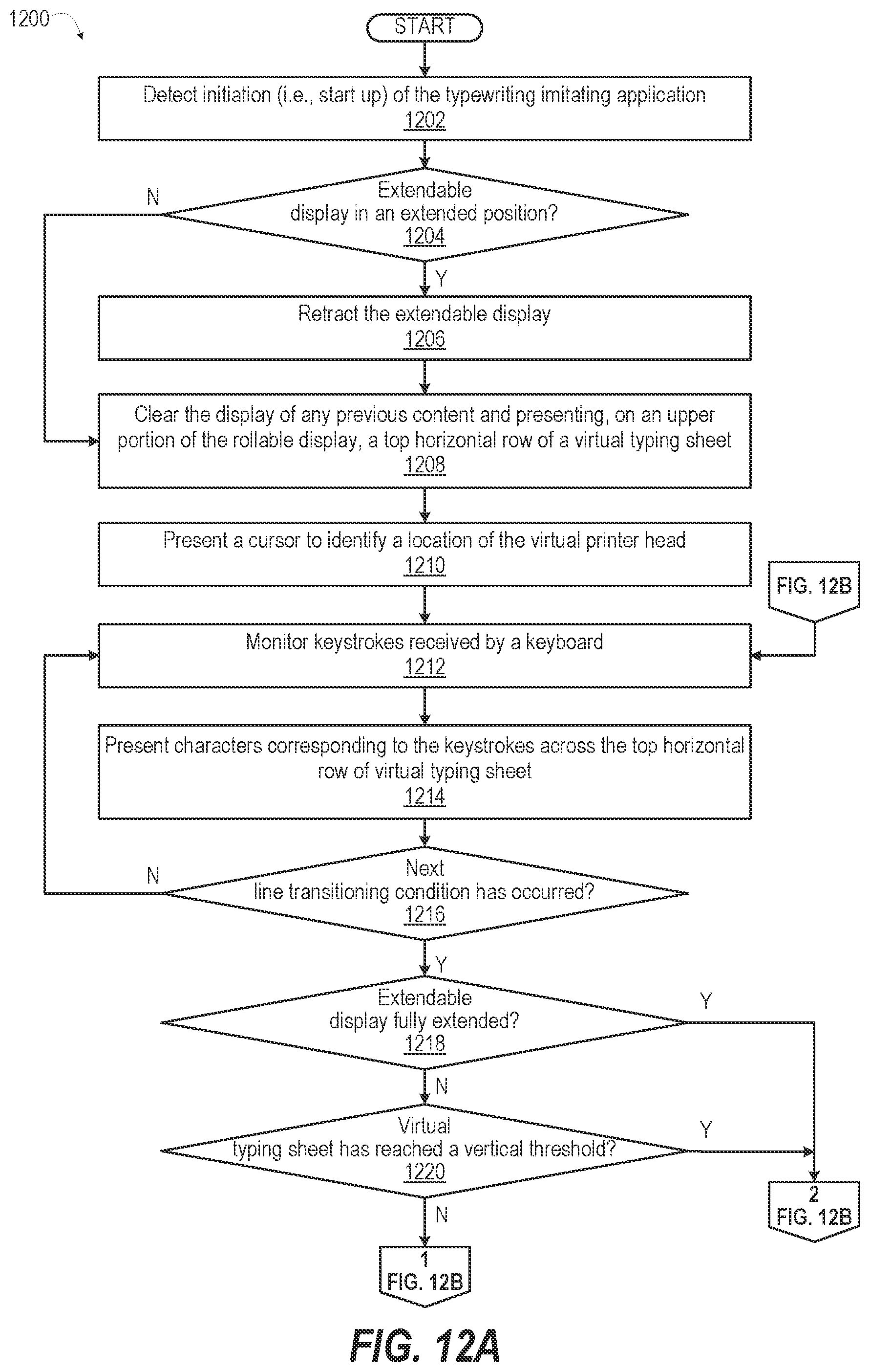 Patent US12386432 Figure 8 – Electronic system with a rollable display and a keyboard that are utilized to imitate a typewriter
