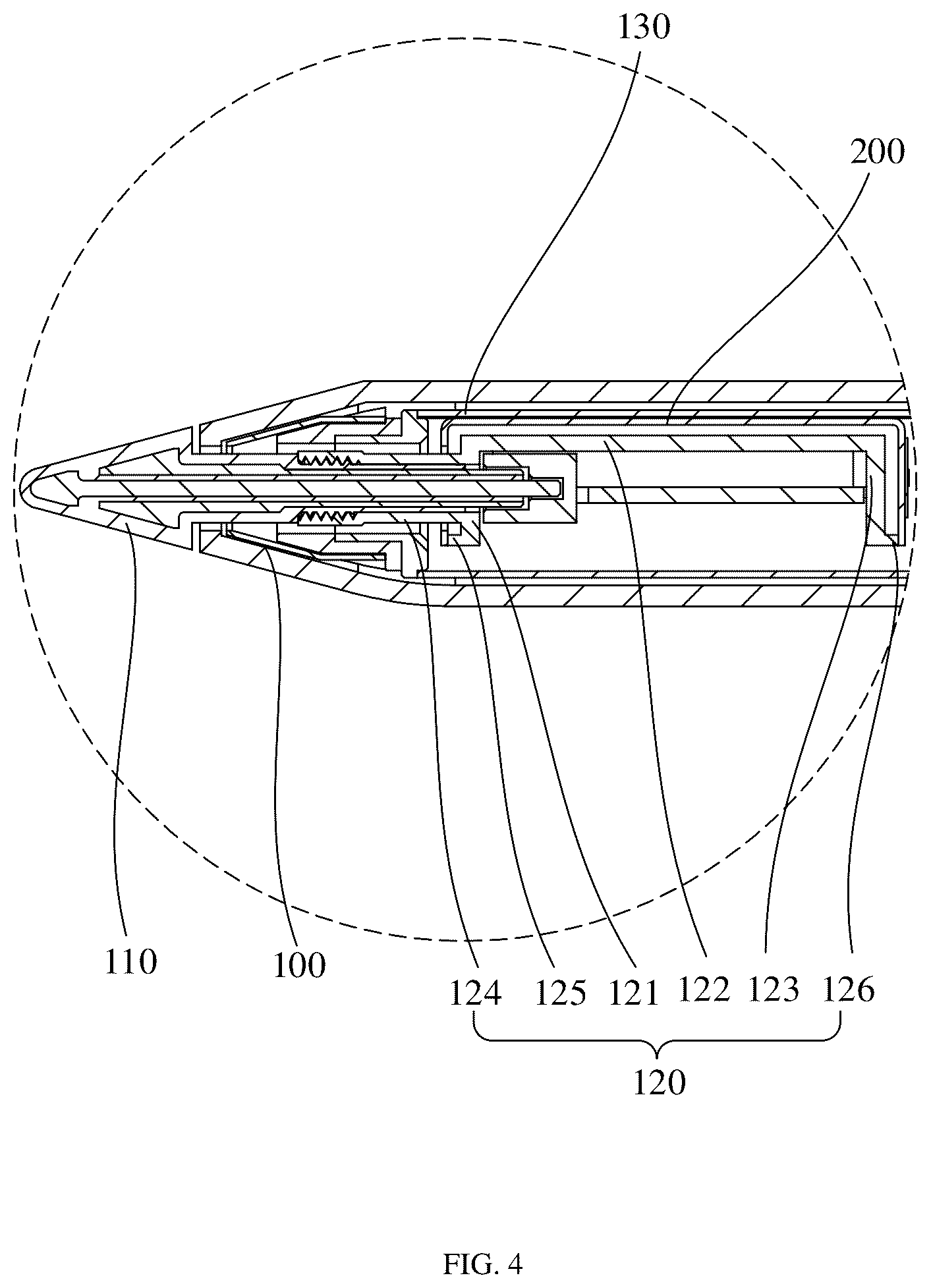 Patent US12386438 Figure 4 – Electronic stylus and electronic device