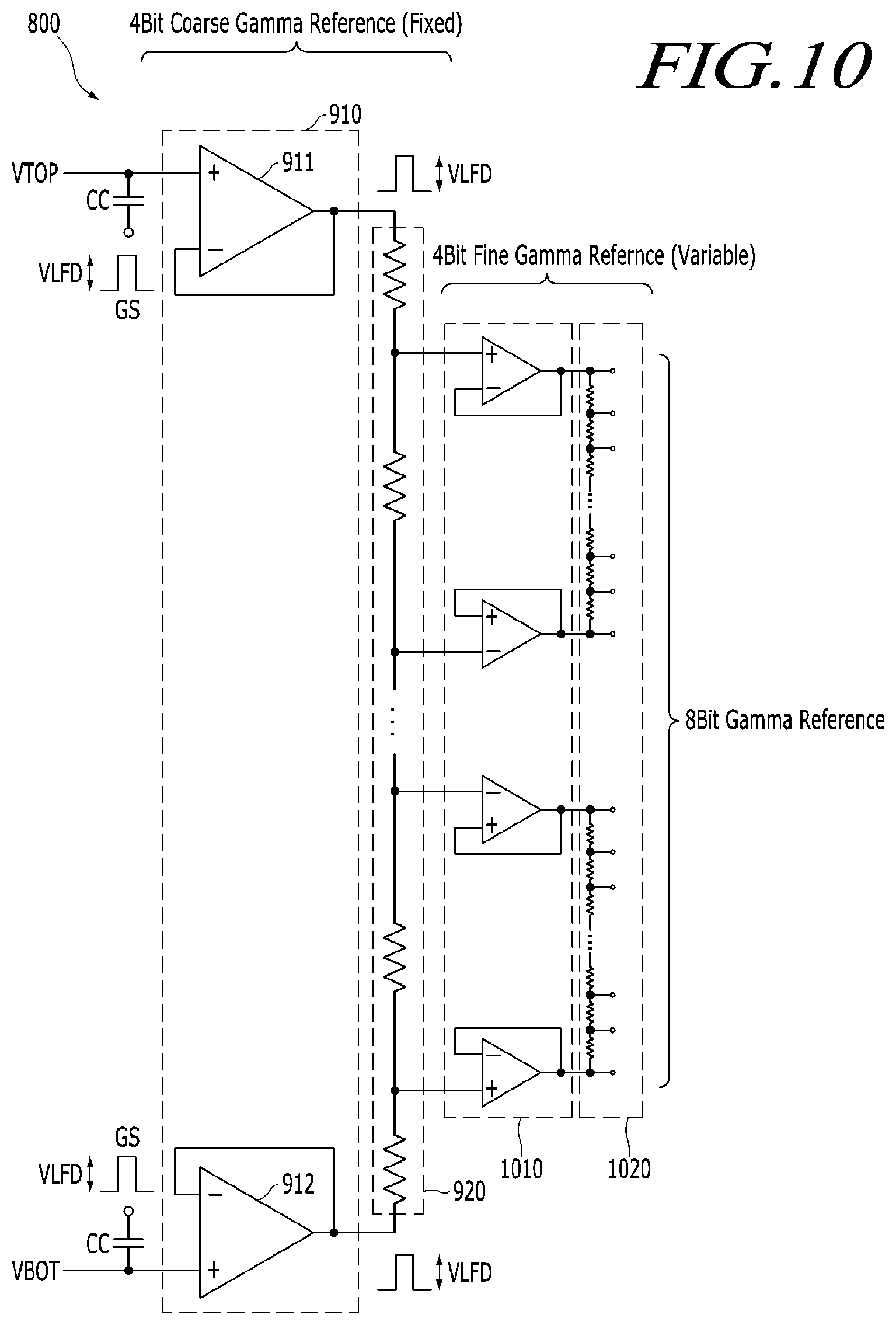 Patent US12386450 Figure 10 – Touch display device, method for driving the same, driving circuit, data-driving circuit, and gate-driving circuit