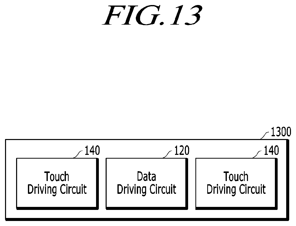 Patent US12386450 Figure 13 – Touch display device, method for driving the same, driving circuit, data-driving circuit, and gate-driving circuit