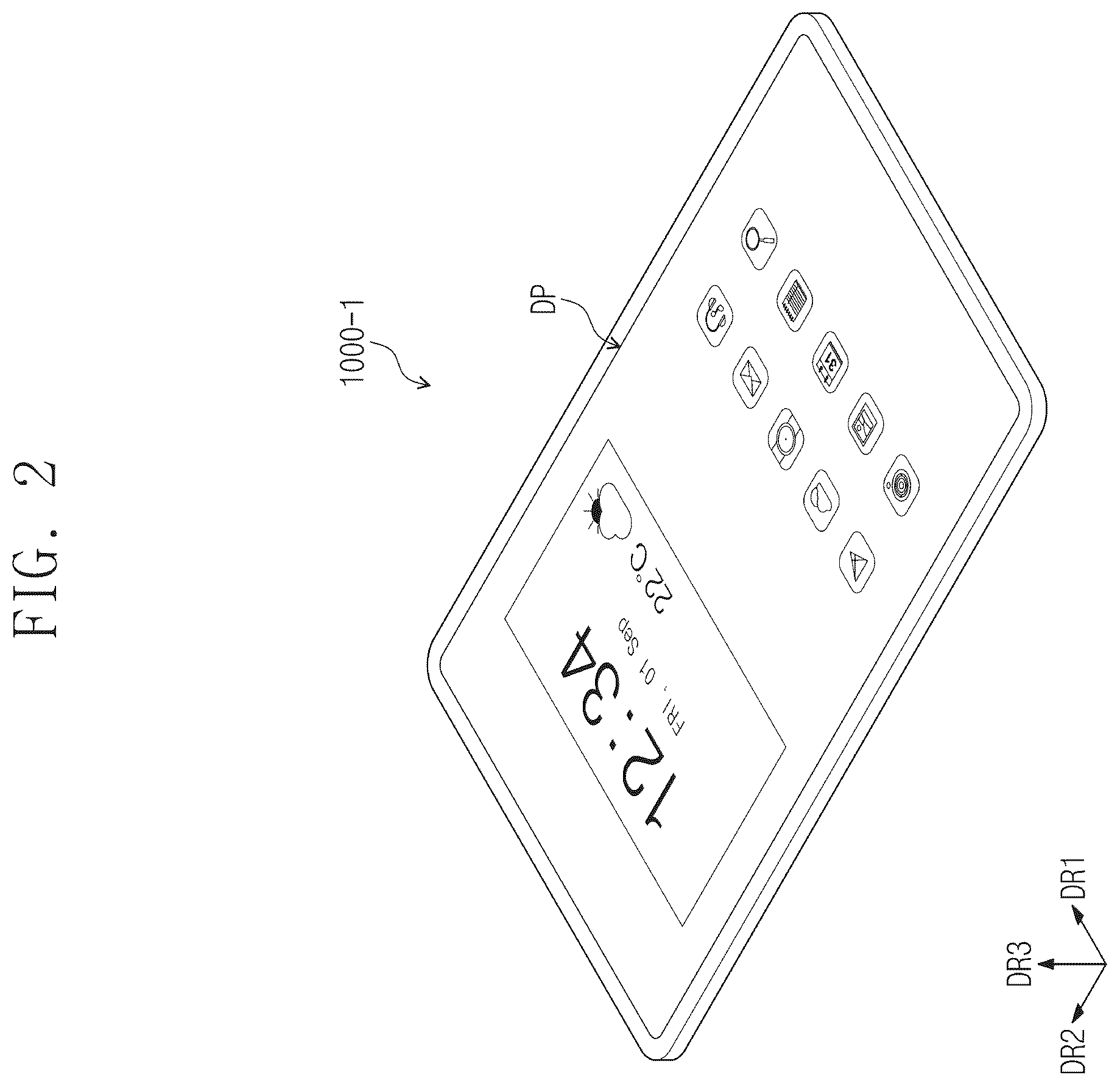 Patent US12386467 Figure 3 – Electronic device configured to sense a pen