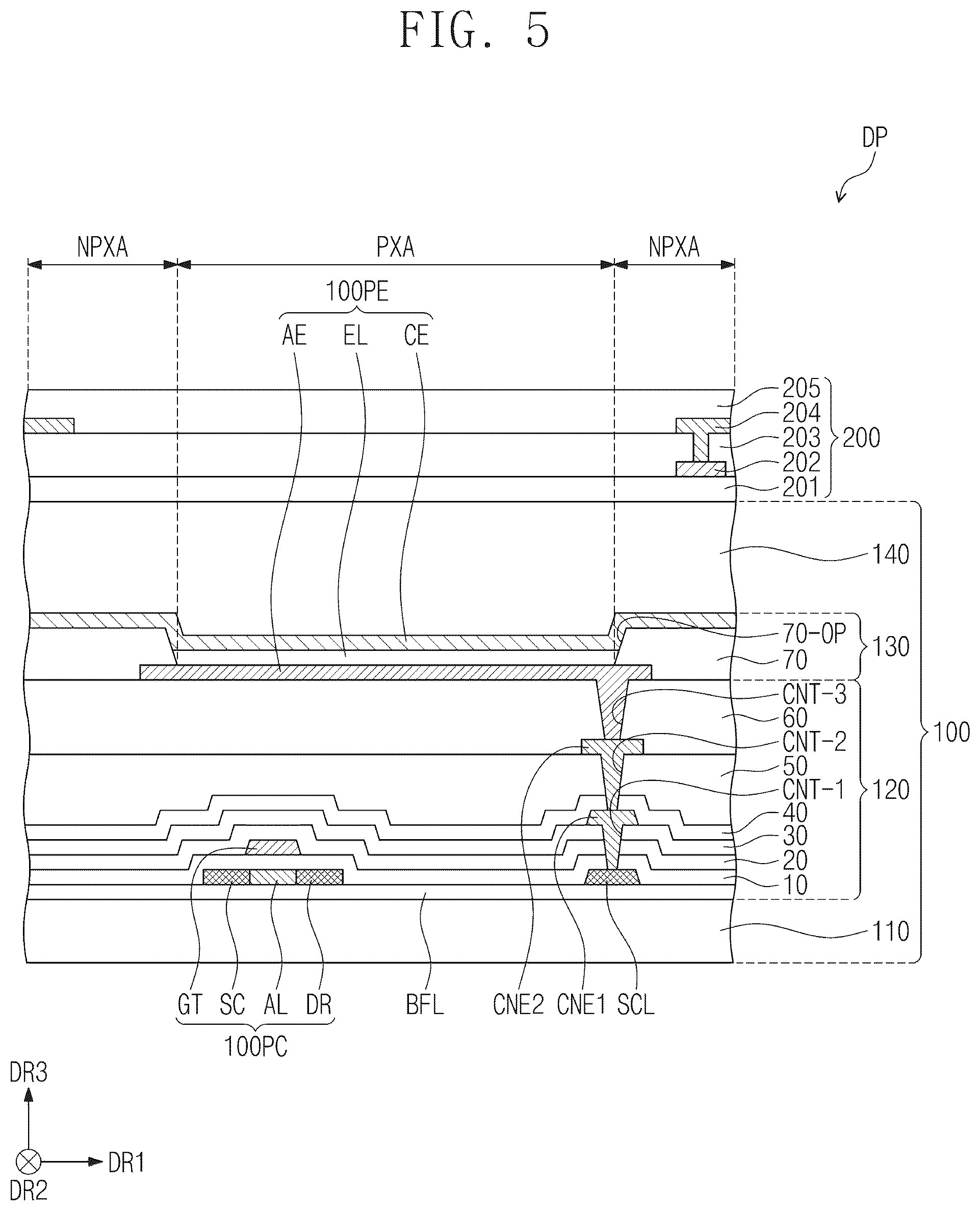 Patent US12386467 Figure 5 – Electronic device configured to sense a pen