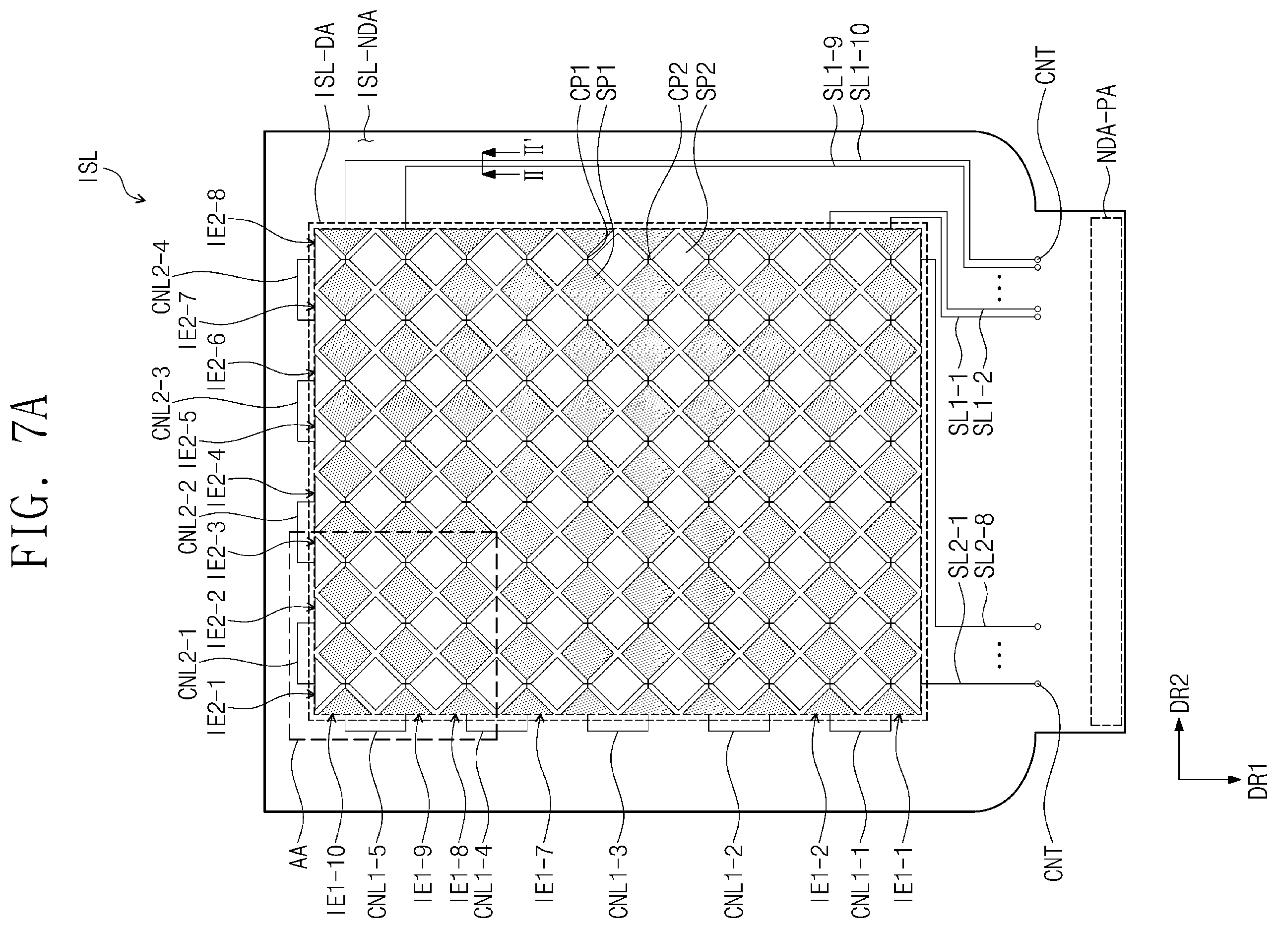 Patent US12386469 Figure 7 – Input sensor and display device including the same