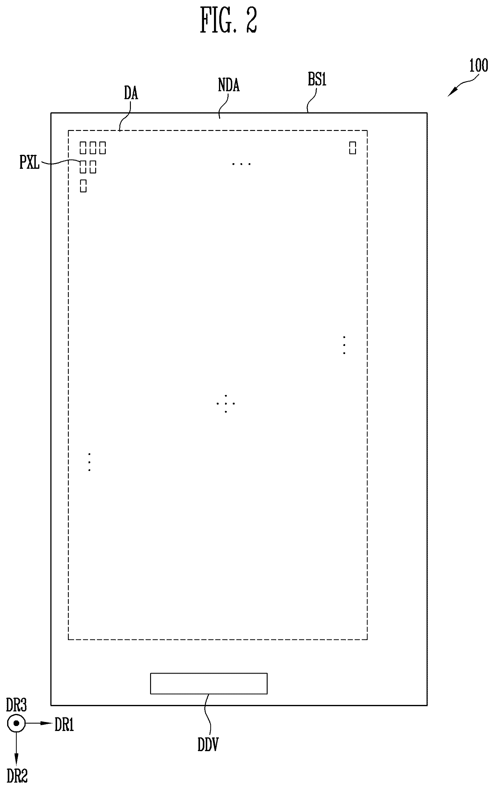 Patent US12386470 Figure 2 – Touch sensor and display device including the same