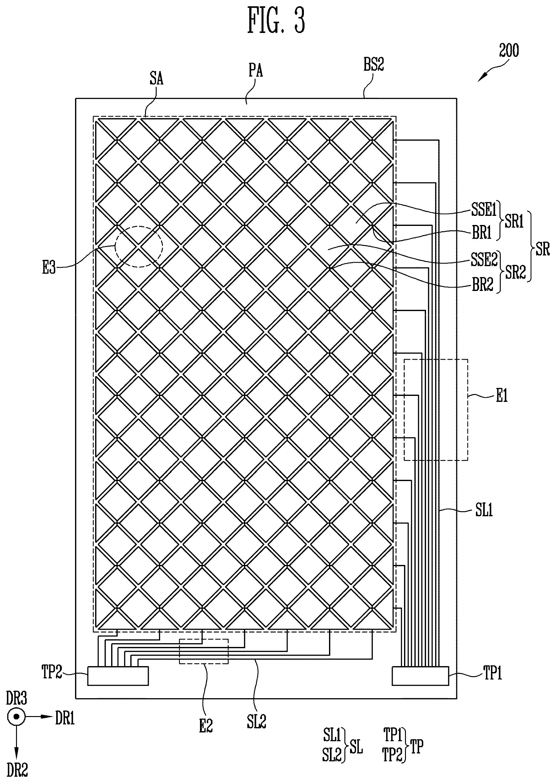 Patent US12386470 Figure 3 – Touch sensor and display device including the same