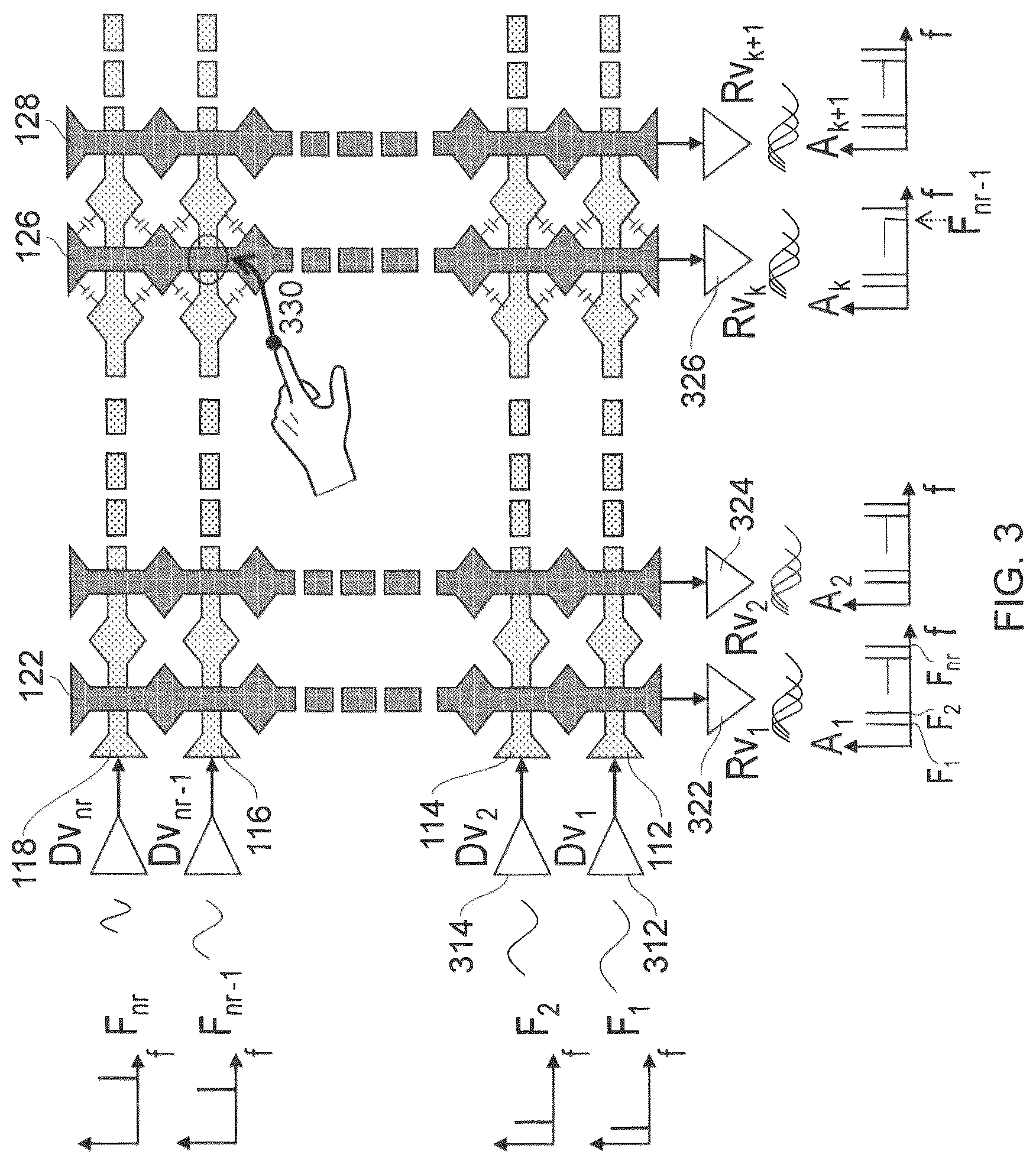Patent US12386472 Figure 3 – Capacitive touch screens
