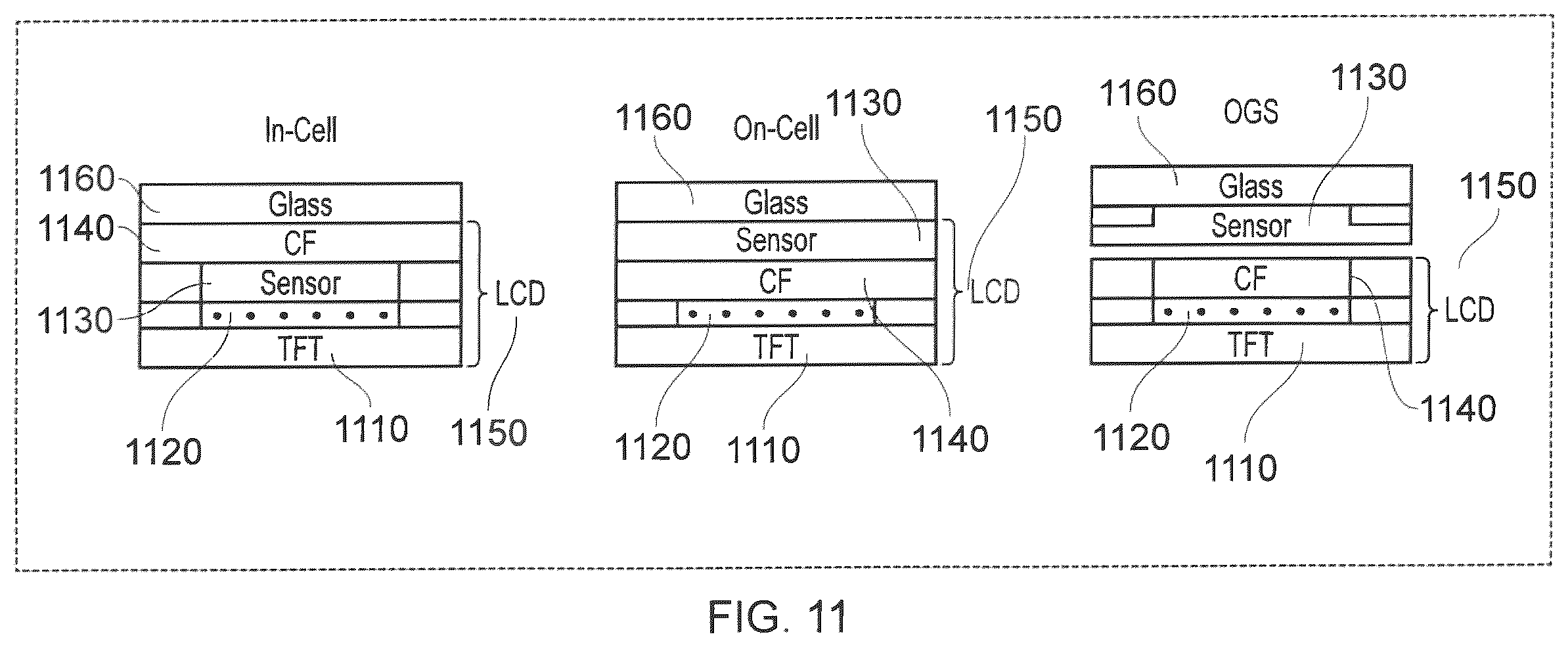 Patent US12386472 Figure 11 – Capacitive touch screens