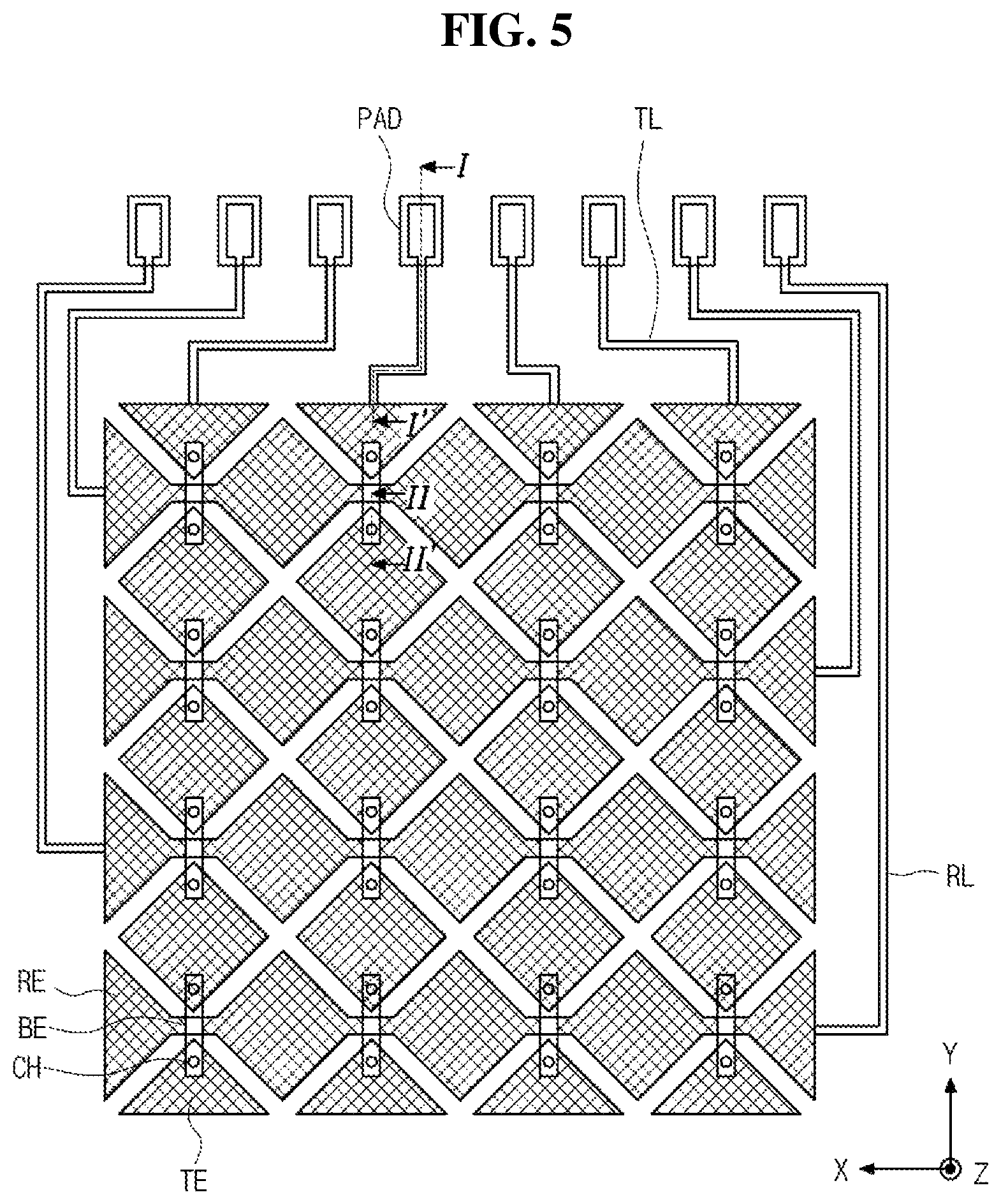 Patent US12386473 Figure 5 – Display device including a barrier layer to block light
