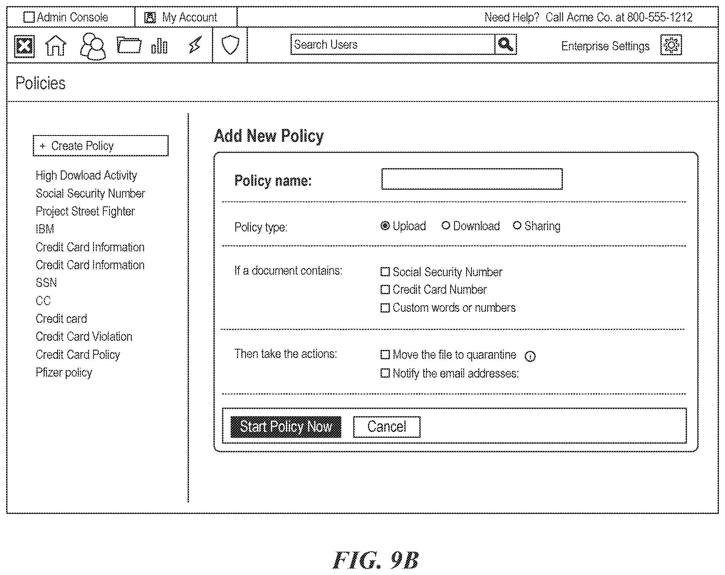 Patent US12386475 Figure 11 – System and methods for configuring event-based automation in cloud-based collaboration platforms
