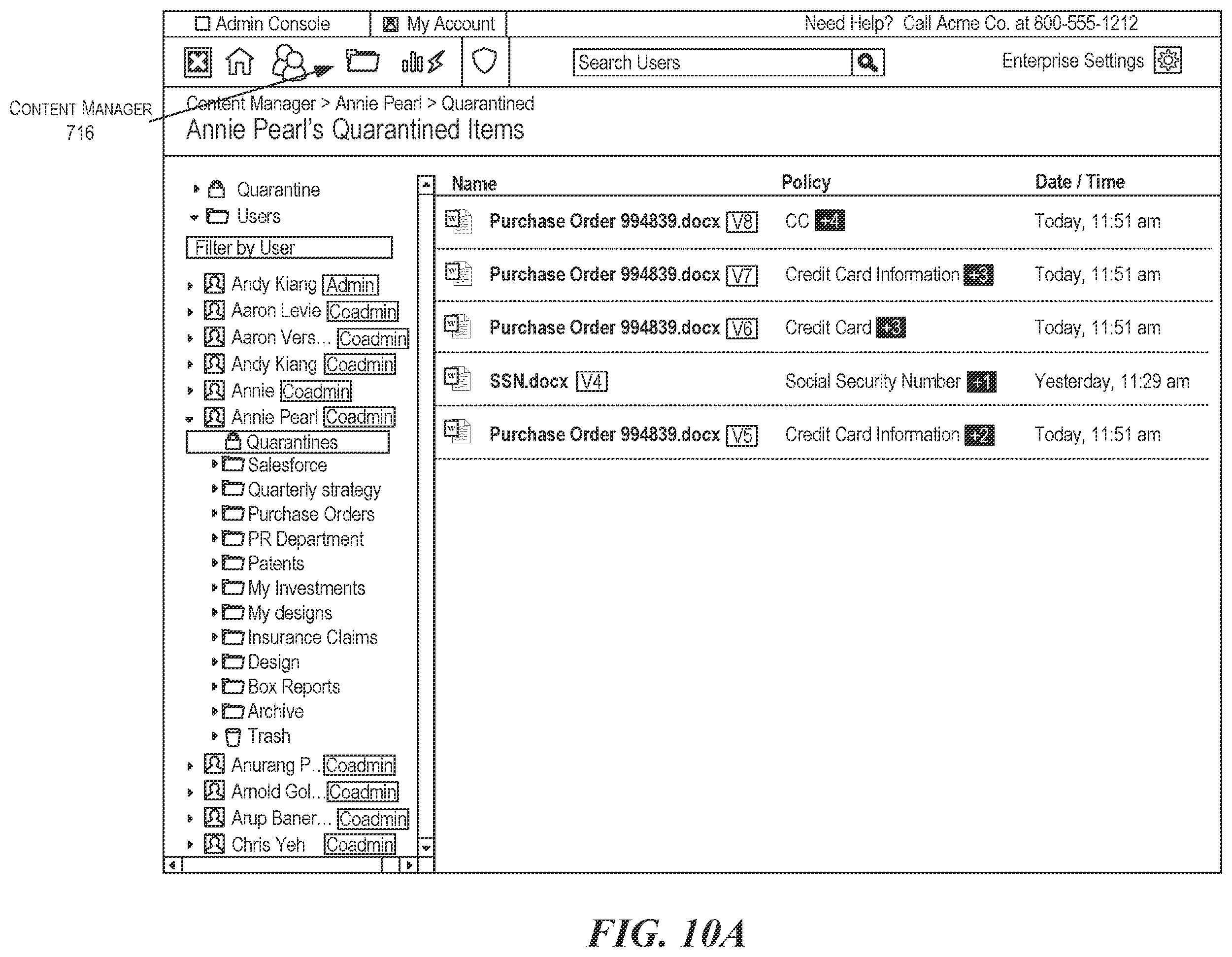 Patent US12386475 Figure 14 – System and methods for configuring event-based automation in cloud-based collaboration platforms