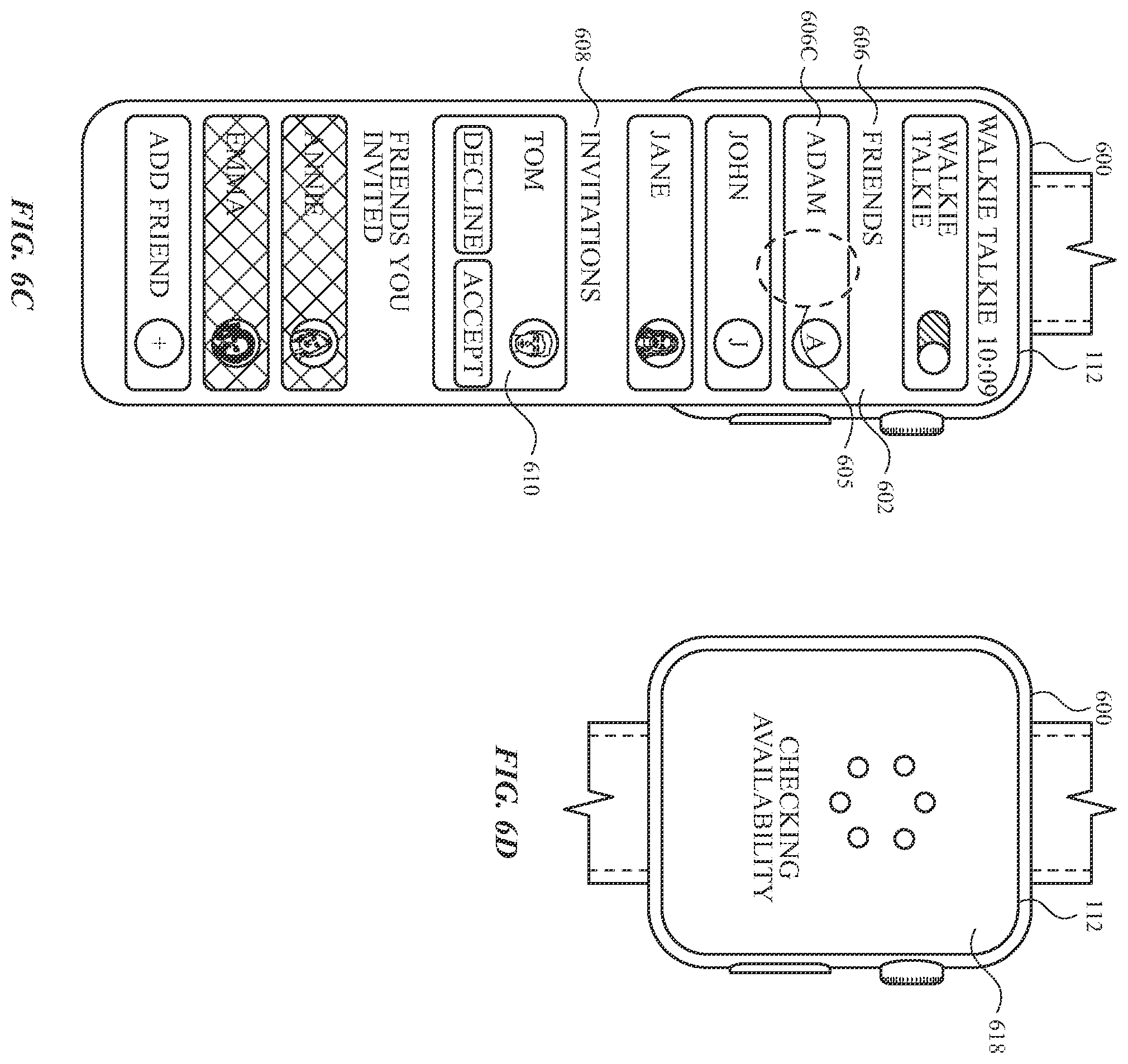 Patent US12386482 Figure 16 – User interfaces for electronic voice communications