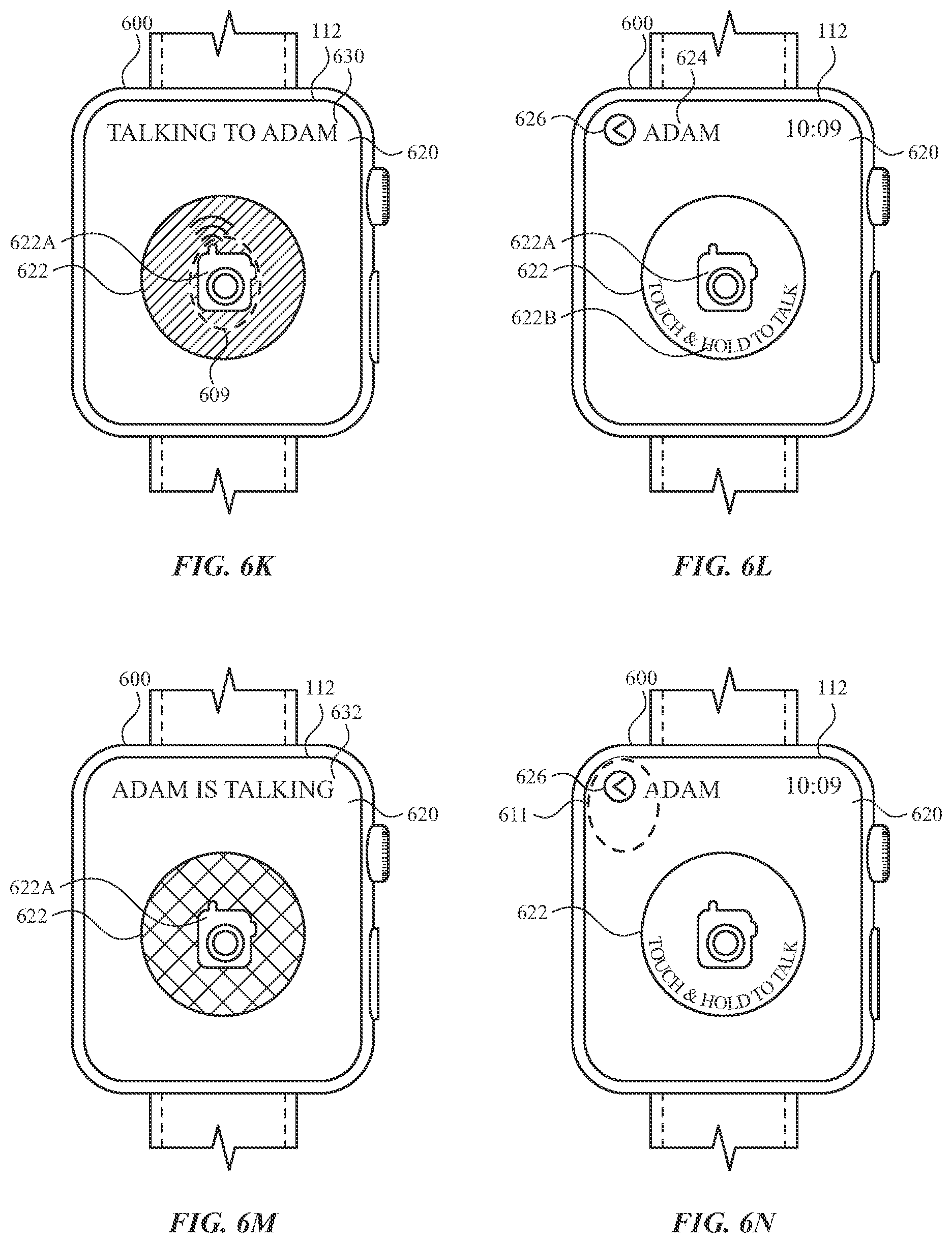 Patent US12386482 Figure 19 – User interfaces for electronic voice communications