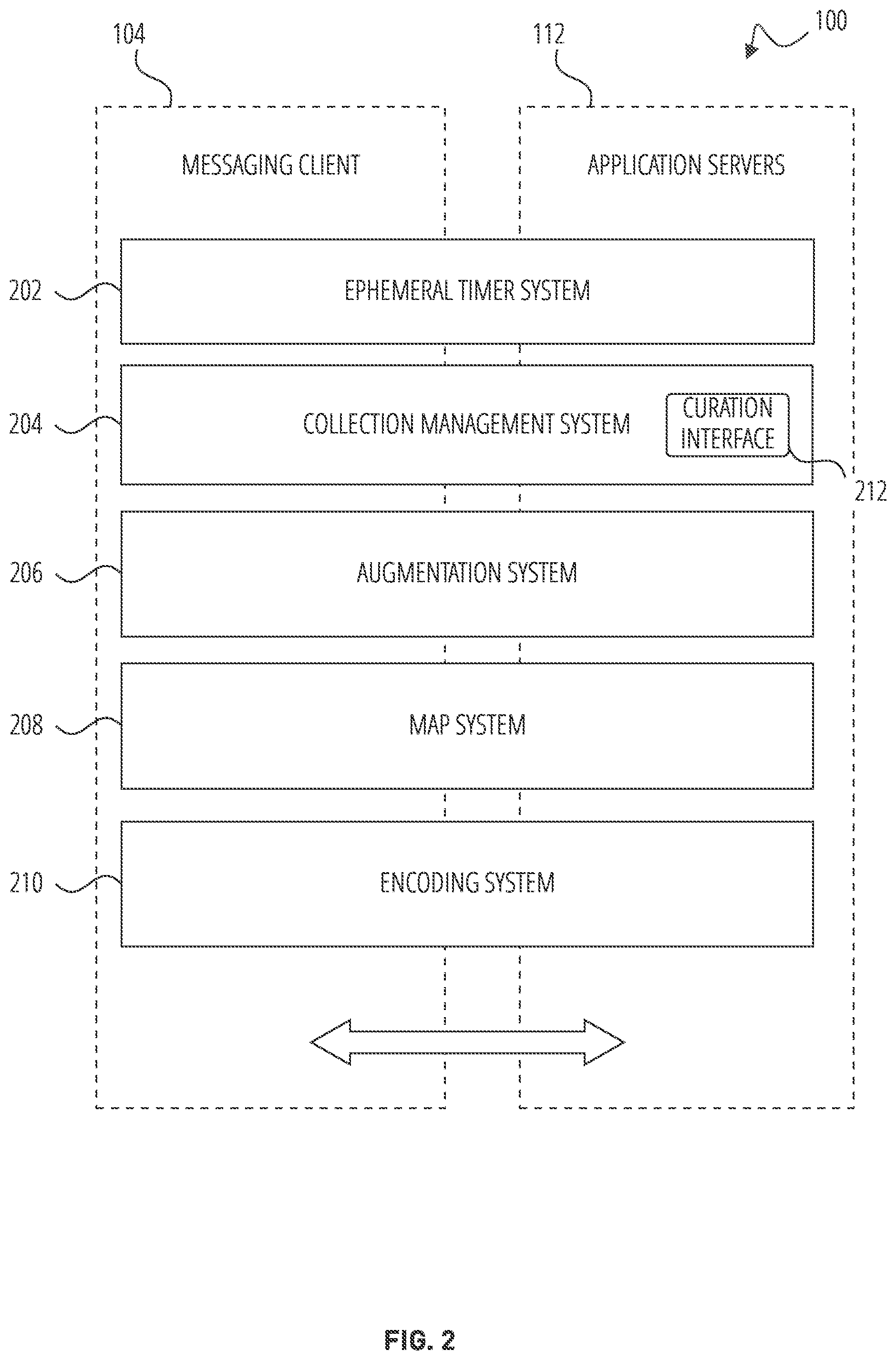 Patent US12386485 Figure 2 – Encoded image based messaging system