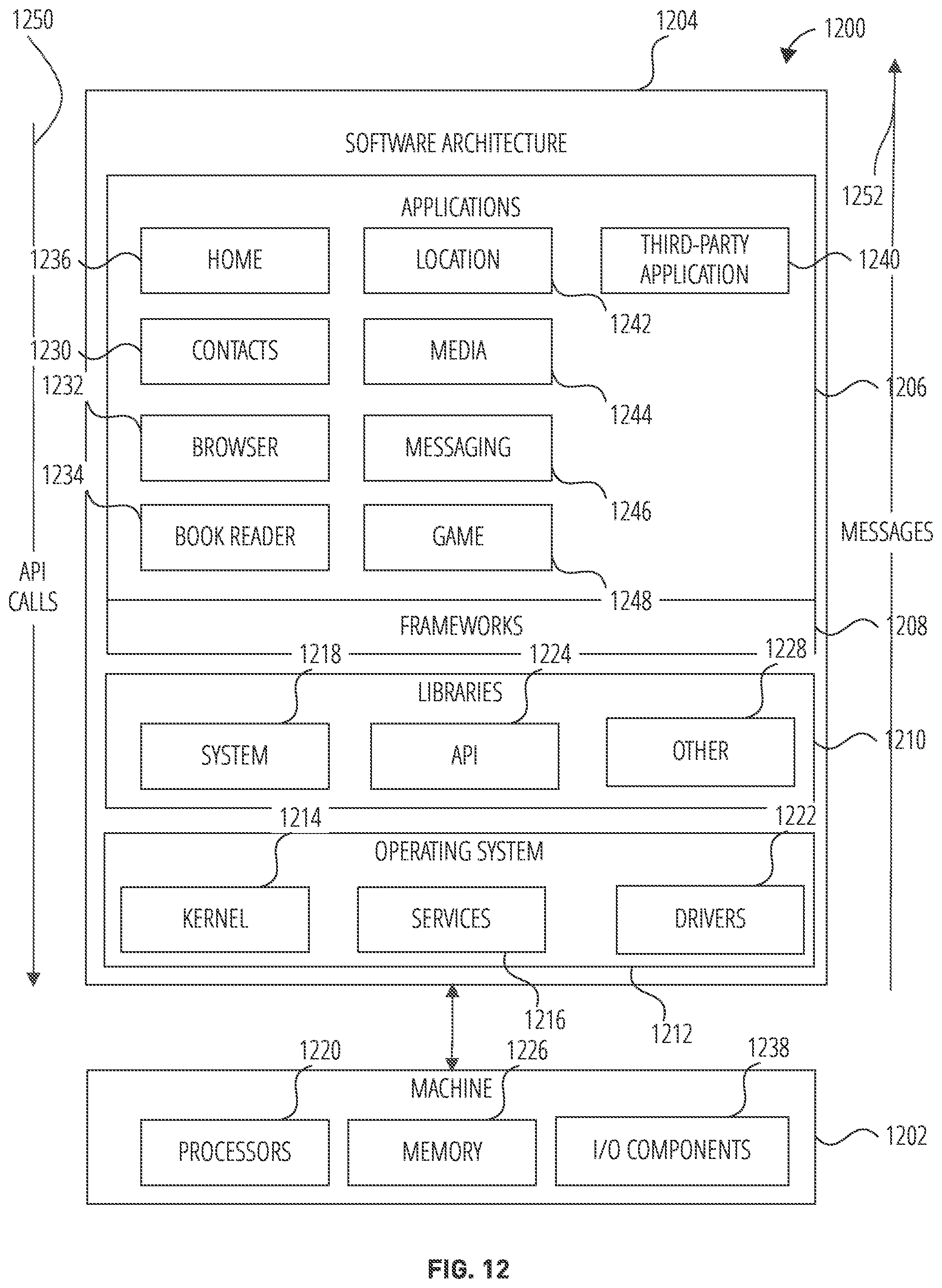 Patent US12386485 Figure 12 – Encoded image based messaging system