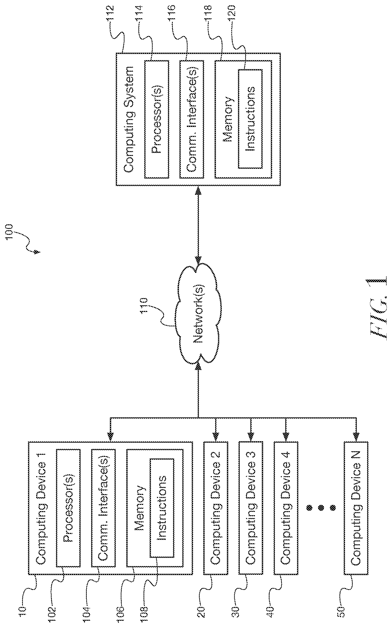 Patent US12386503 Figure 1 – Methods and systems for positioning animated images within a dynamic keyboard interface
