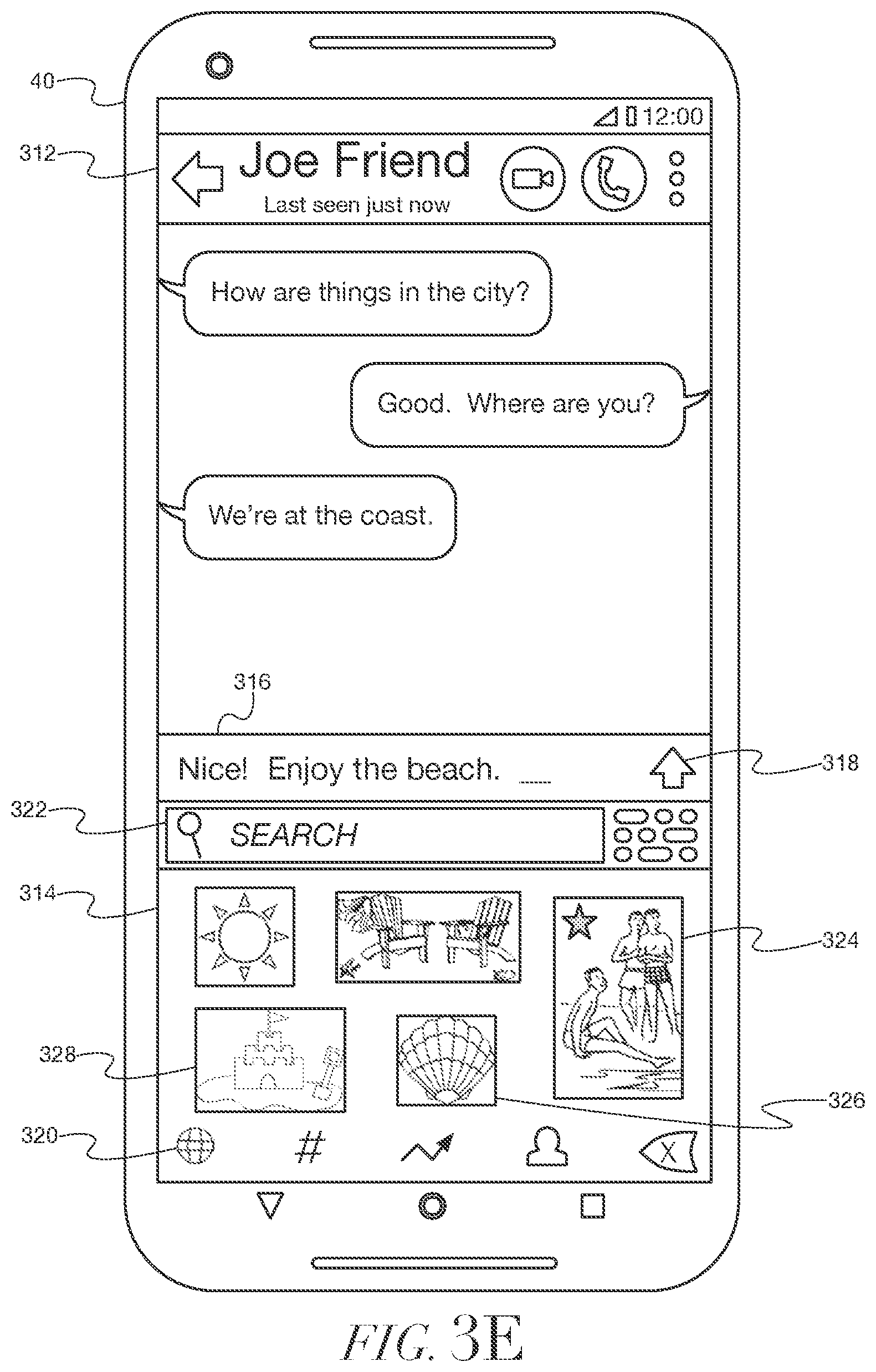 Patent US12386503 Figure 11 – Methods and systems for positioning animated images within a dynamic keyboard interface