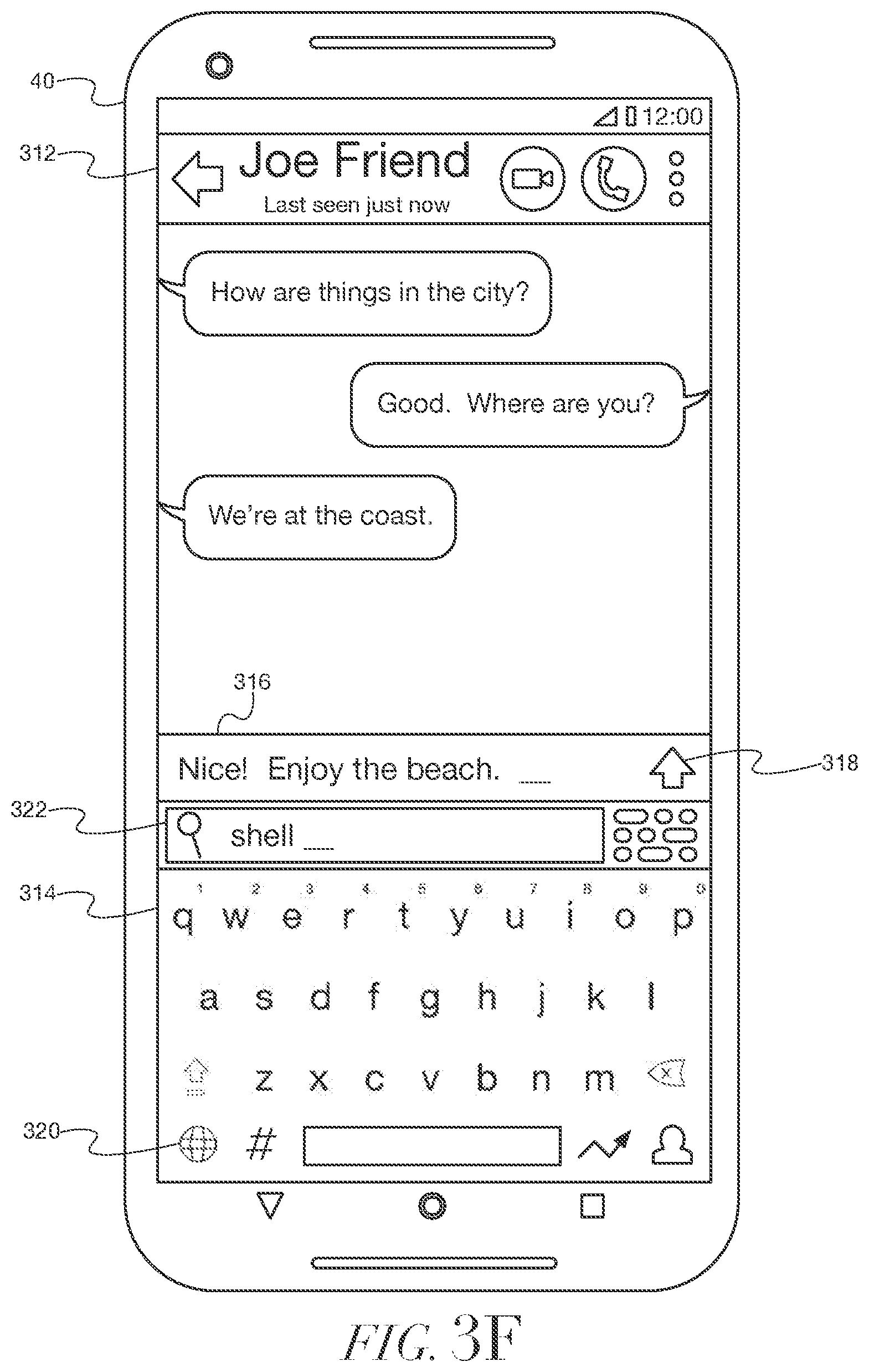 Patent US12386503 Figure 12 – Methods and systems for positioning animated images within a dynamic keyboard interface