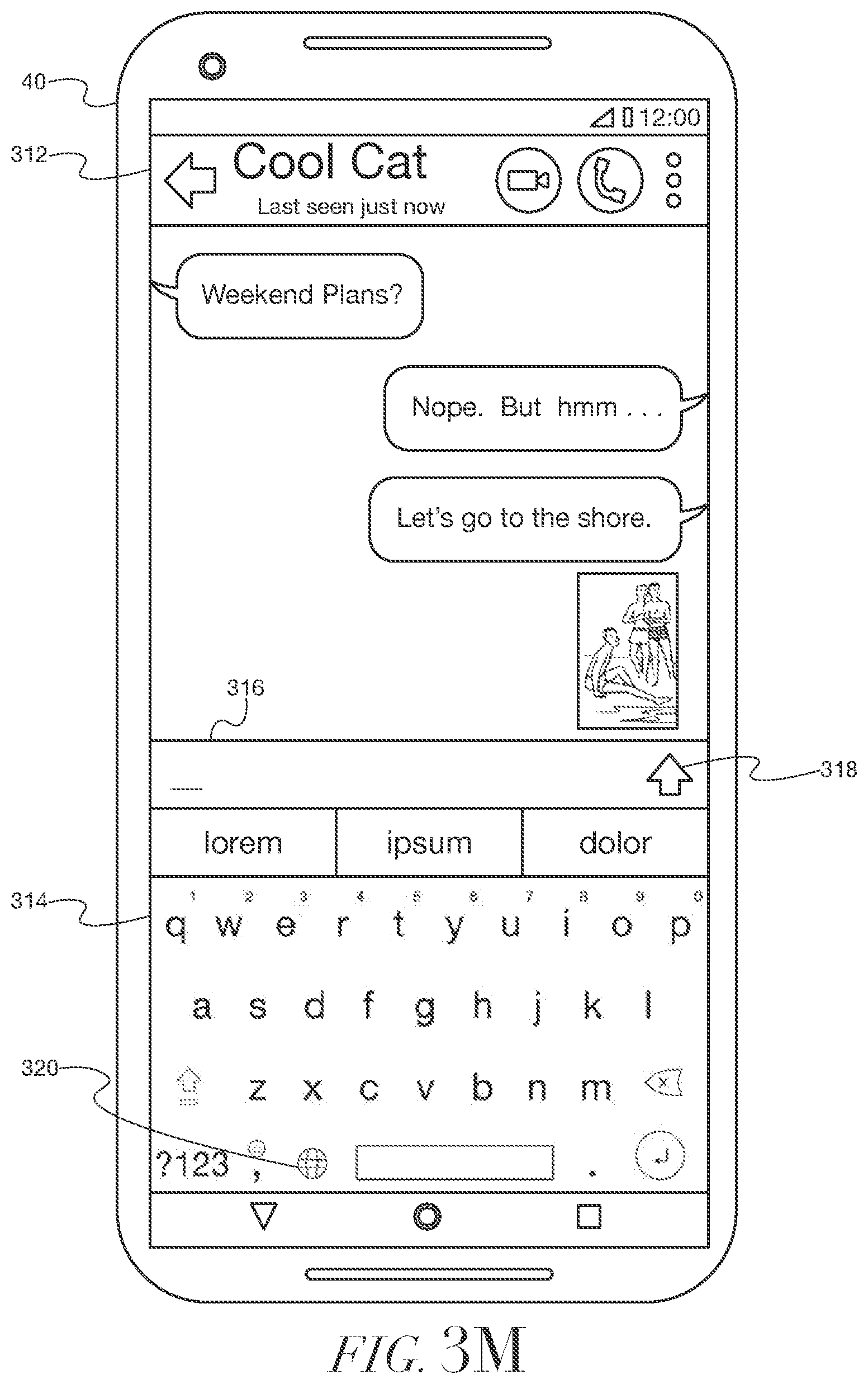 Patent US12386503 Figure 19 – Methods and systems for positioning animated images within a dynamic keyboard interface