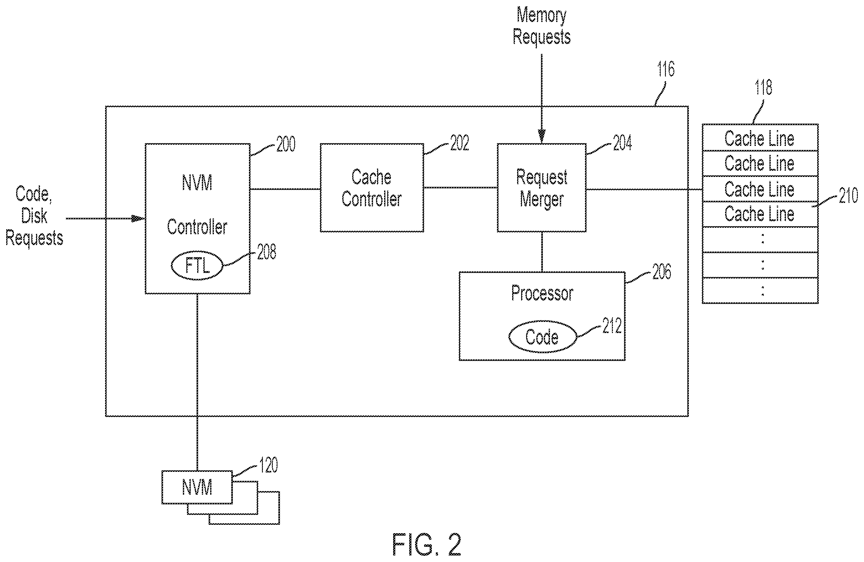 Patent US12386508 Figure 2 – Systems and methods for cache management of a storage device