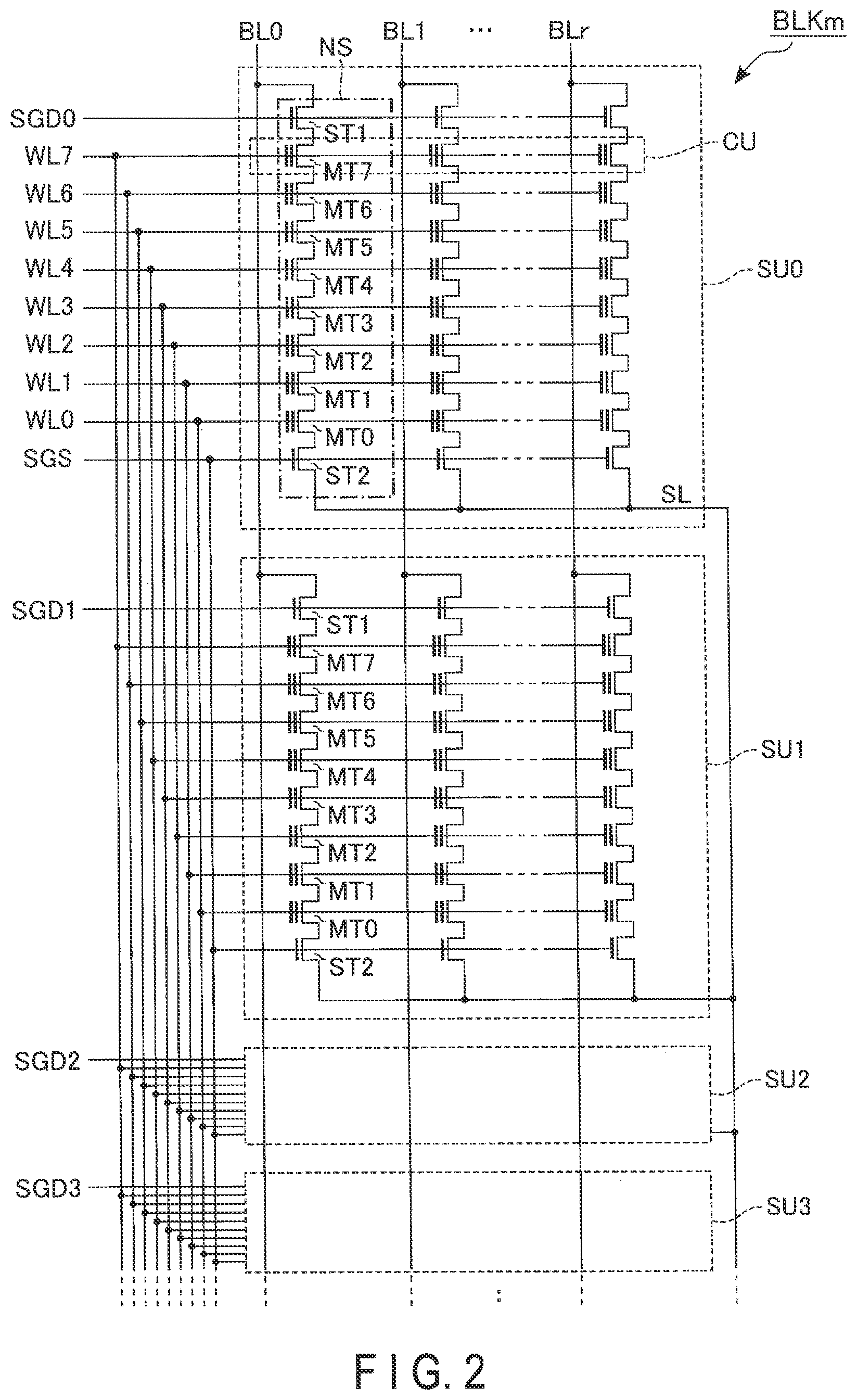 Patent US12386528 Figure 2 – Semiconductor memory device controlling erase operation