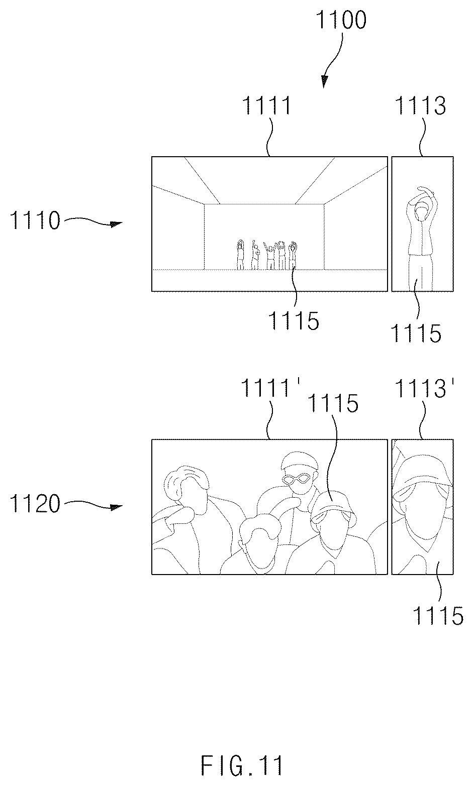 Patent US12386579 Figure 11 – Screen sharing method and electronic device therefor