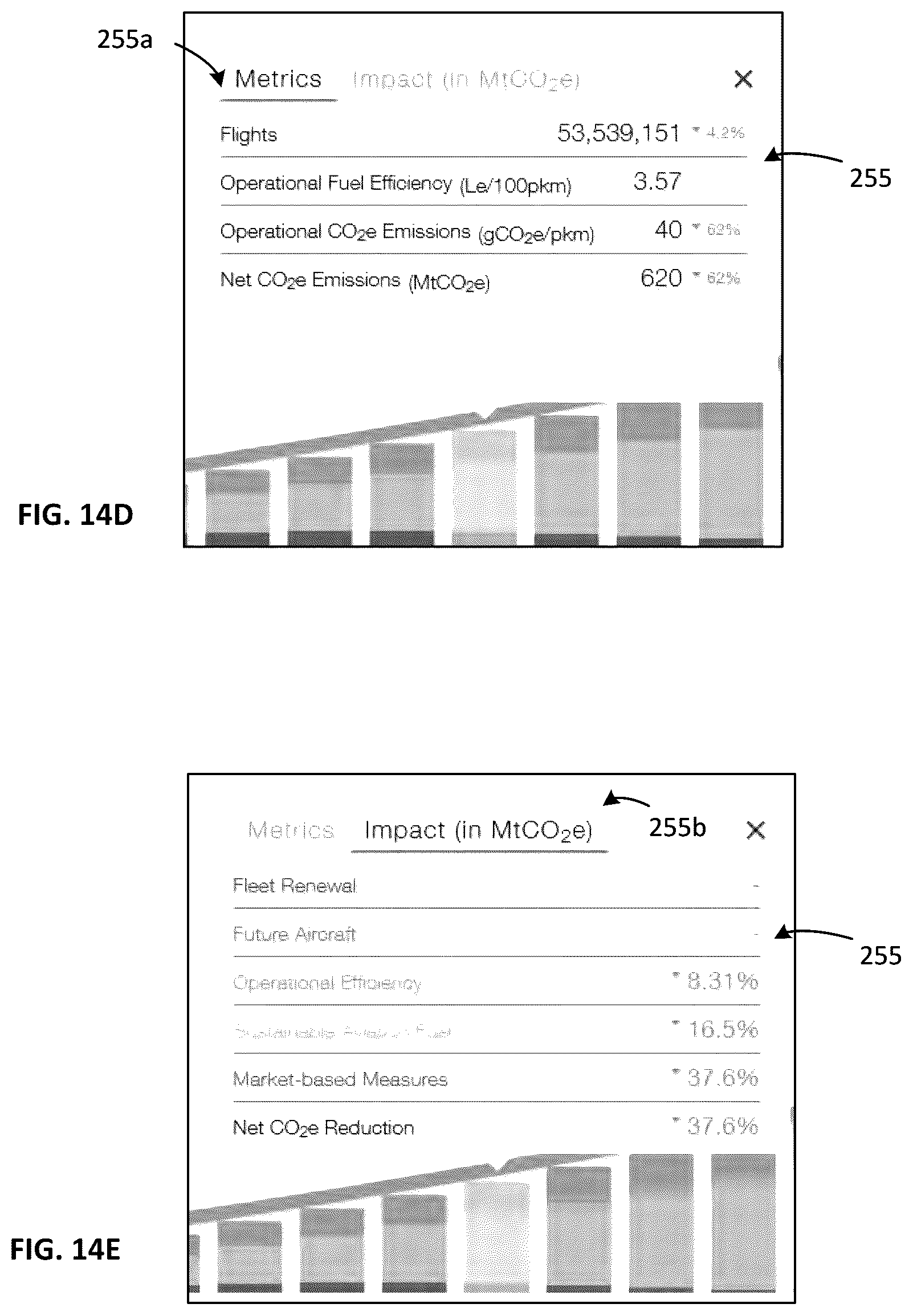 Patent US12386638 Figure 18 – System and method for dynamic display of aircraft emissions data