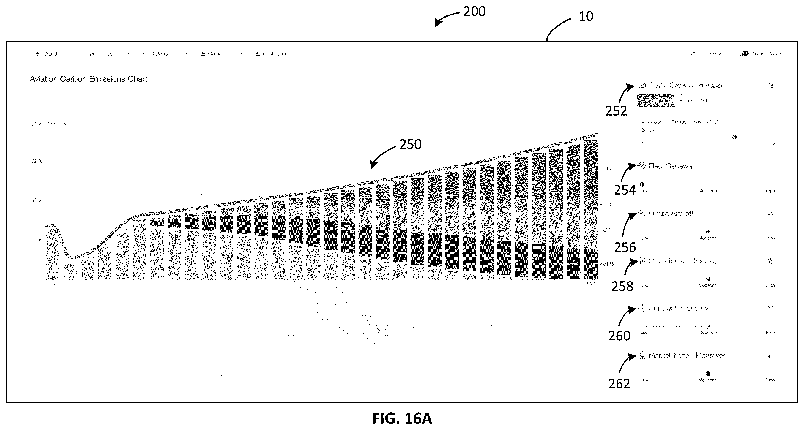 Patent US12386638 Figure 20 – System and method for dynamic display of aircraft emissions data