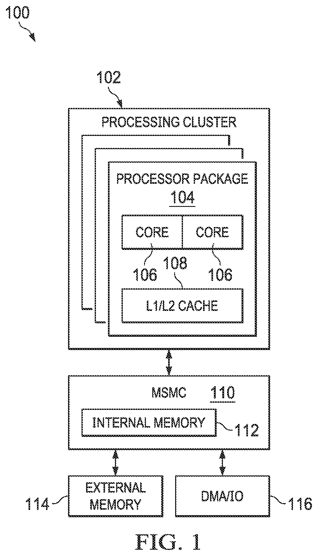 Patent US12386696 Figure 1 – Delayed snoop for improved multi-process false sharing parallel thread performance