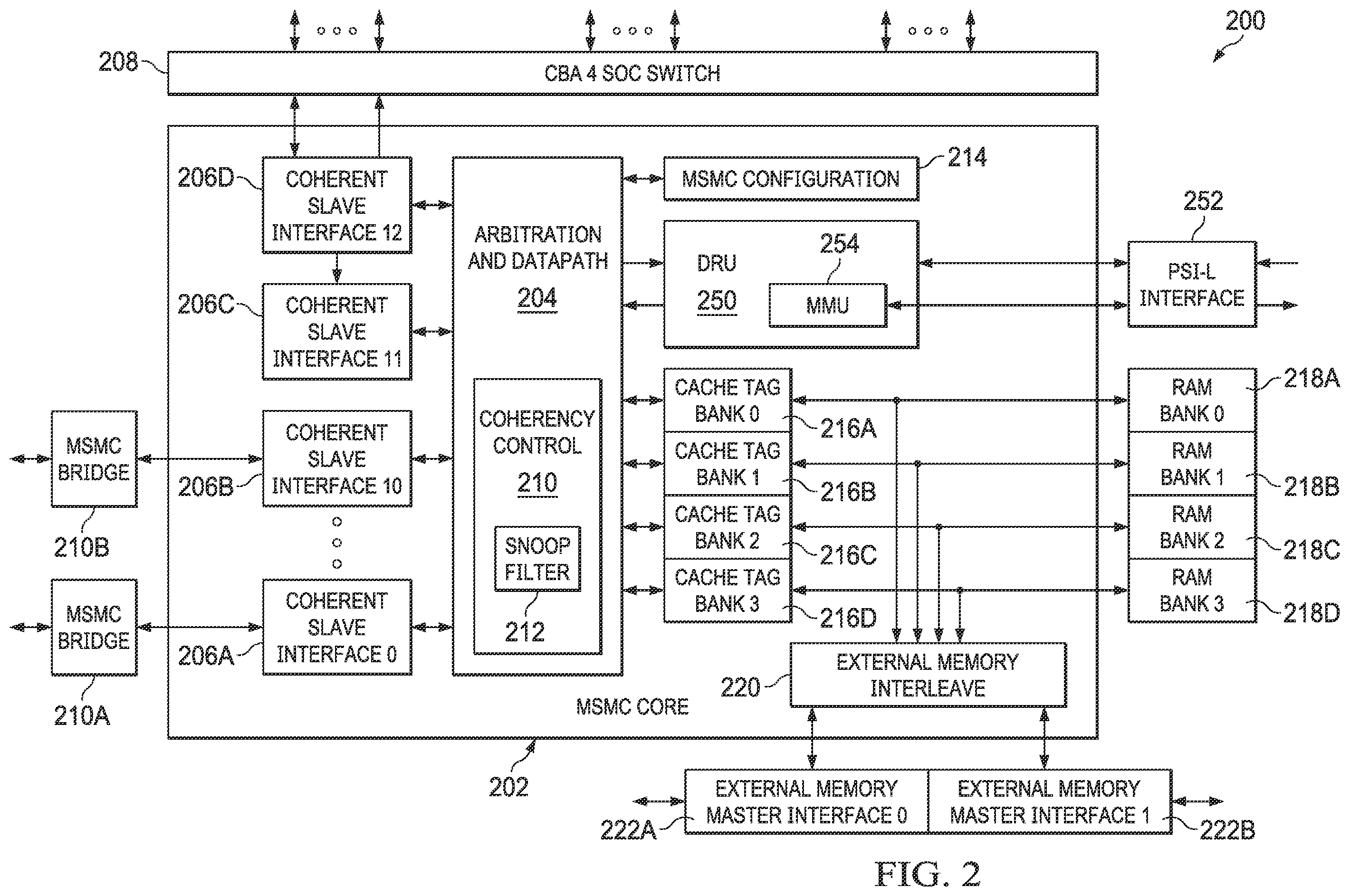 Patent US12386696 Figure 2 – Delayed snoop for improved multi-process false sharing parallel thread performance