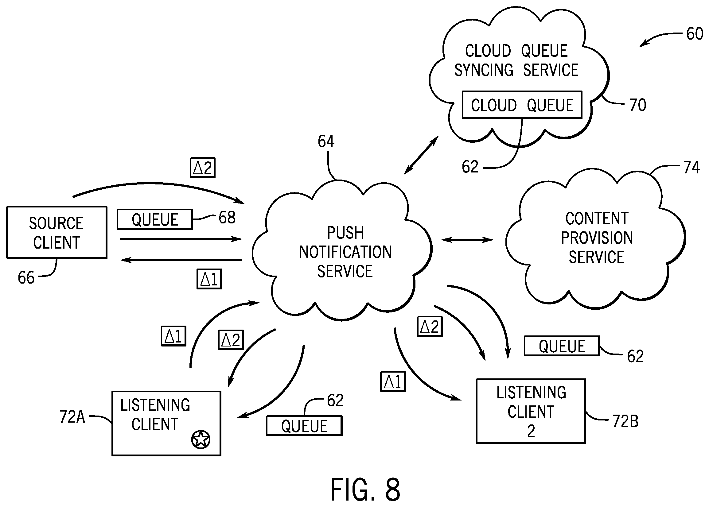 Patent US12386881 Figure 5 – Synchronized shared playlists
