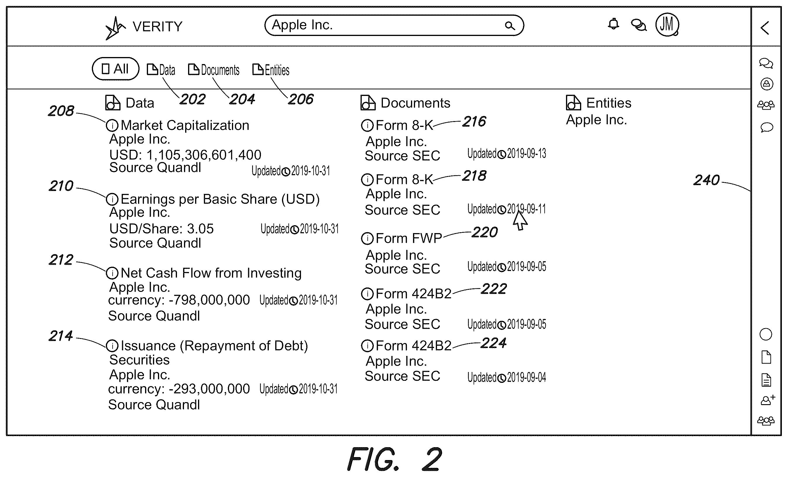 Patent US12386912 Figure 2 – Information platform systems and methods