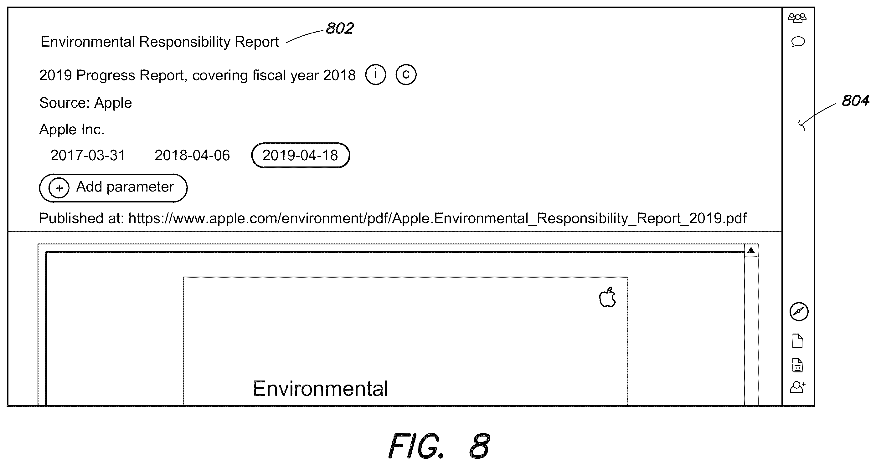 Patent US12386912 Figure 8 – Information platform systems and methods
