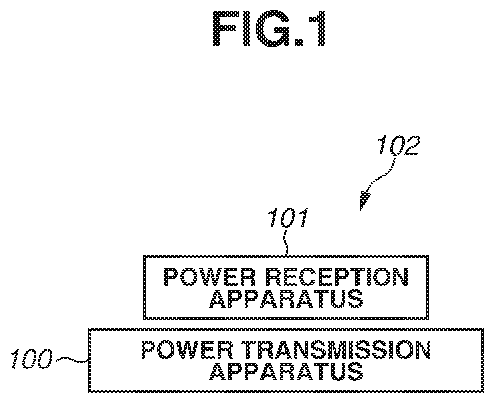 Patent US12395013 — Power transmission apparatus, power reception apparatus, method, and storage medium — Figure 1