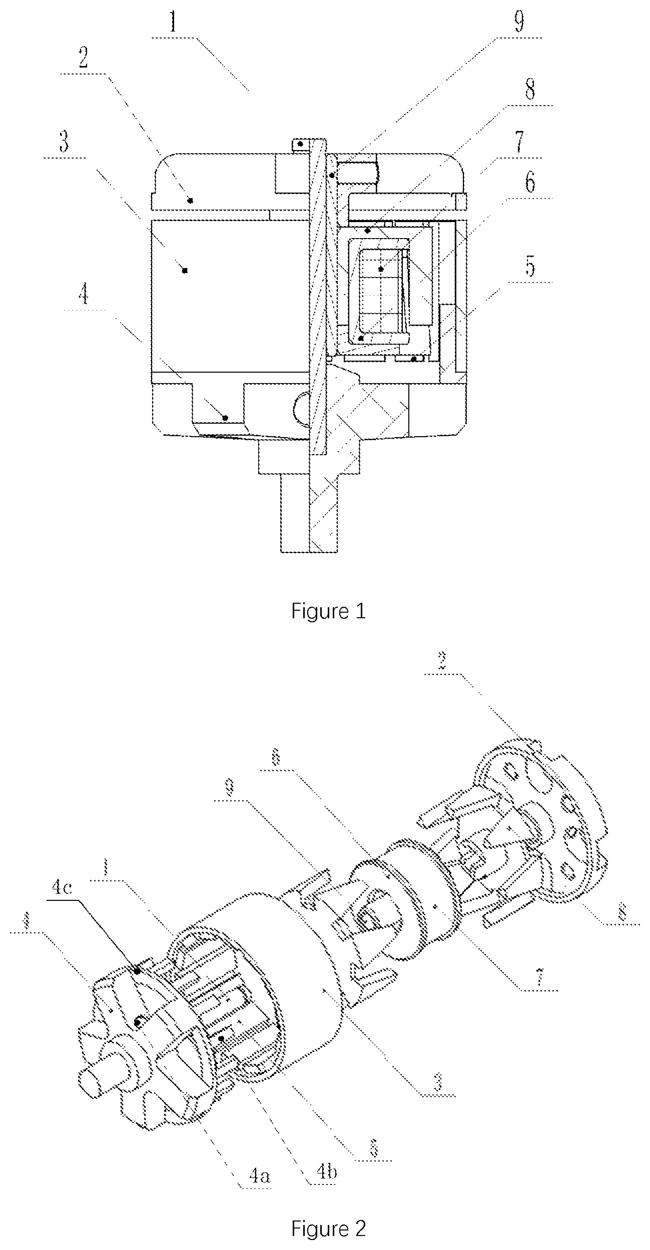 Patent US12395019 Figure 1 – Claw-pole magnetic levitation torque motor