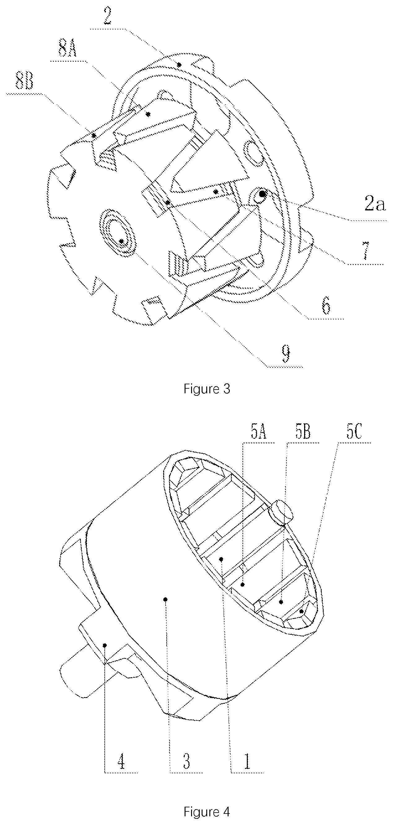 Patent US12395019 Figure 2 – Claw-pole magnetic levitation torque motor