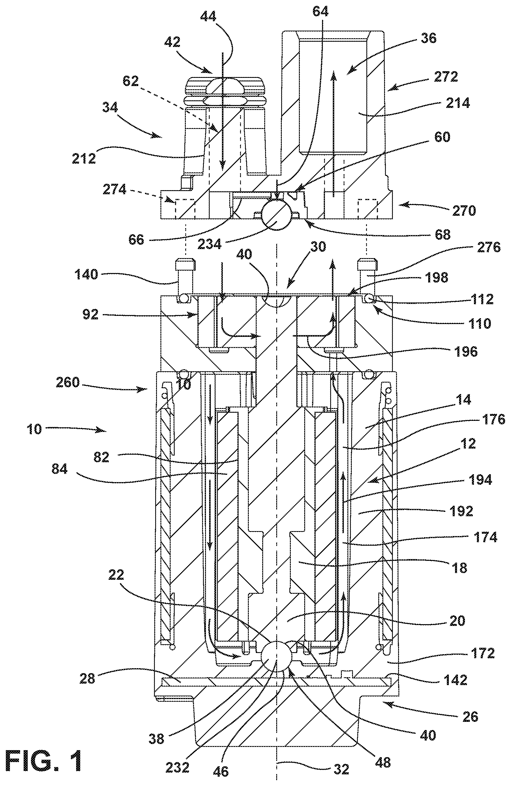 Patent US12395022 — Modular fluid pump for use in diverse applications — Figure 1